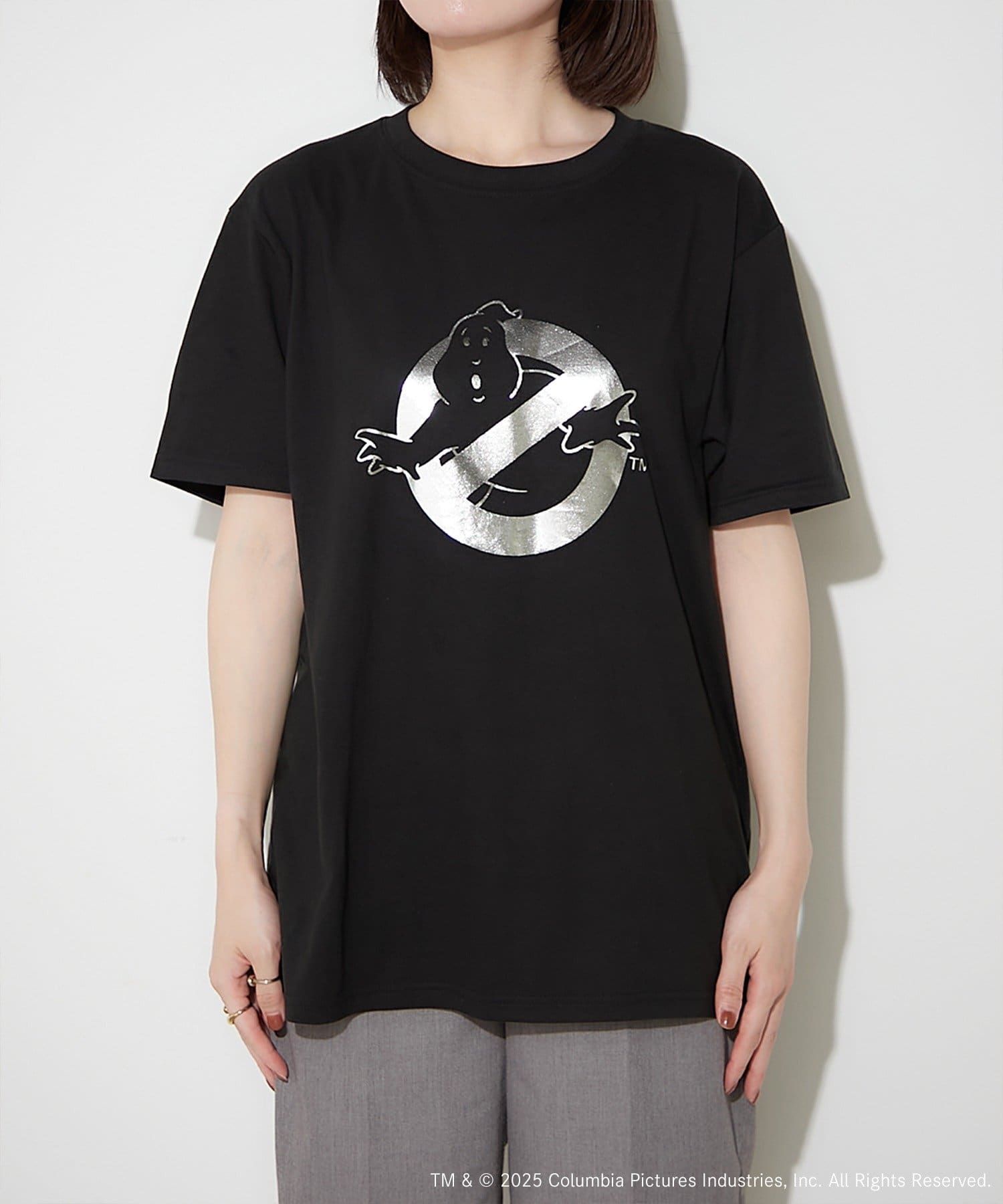 BIRTHDAY BAR(バースデイバー) 【GHOSTBUSTERS ゴーストバスターズ】コットンTシャツ　ブラック