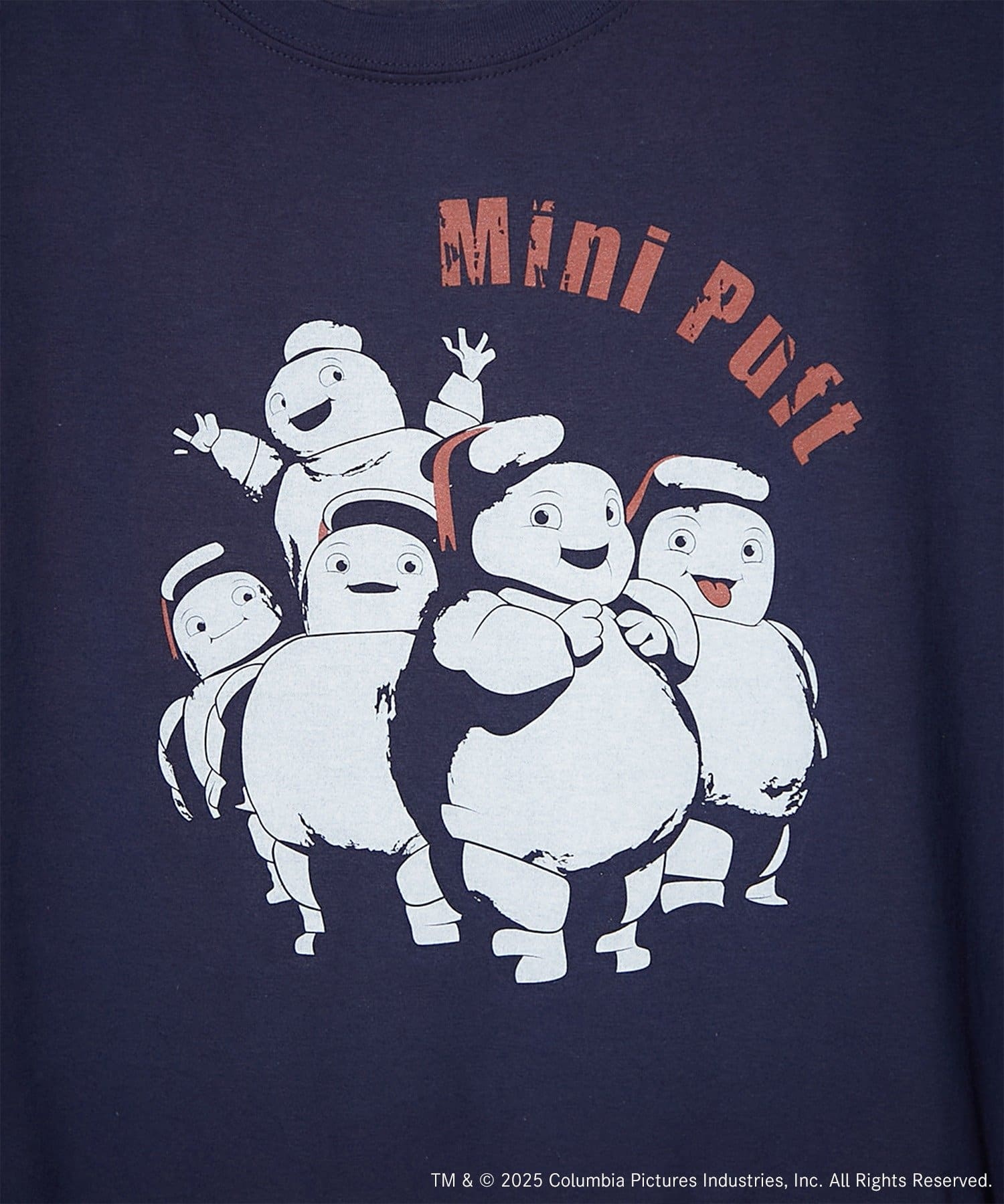 BIRTHDAY BAR(バースデイバー) 【GHOSTBUSTERS ゴーストバスターズ】コットンTシャツ　ネイビー