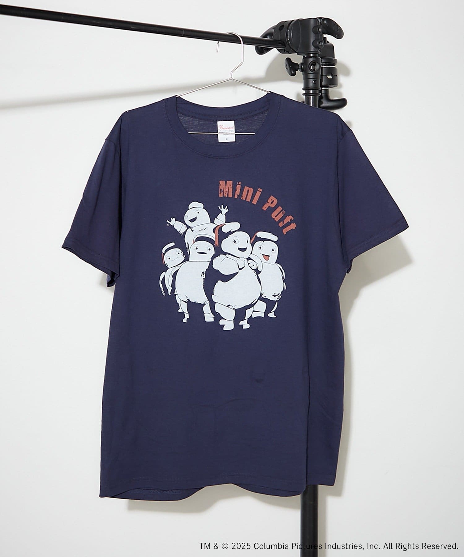BIRTHDAY BAR(バースデイバー) 【GHOSTBUSTERS ゴーストバスターズ】コットンTシャツ　ネイビー