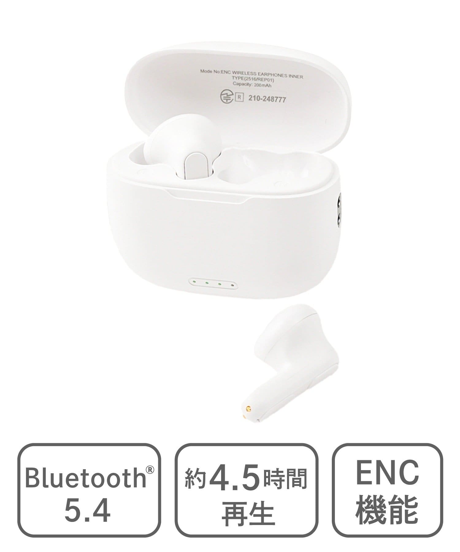 3COINS(スリーコインズ) 《クリアな通話》ENCワイヤレスイヤホンインナータイプ