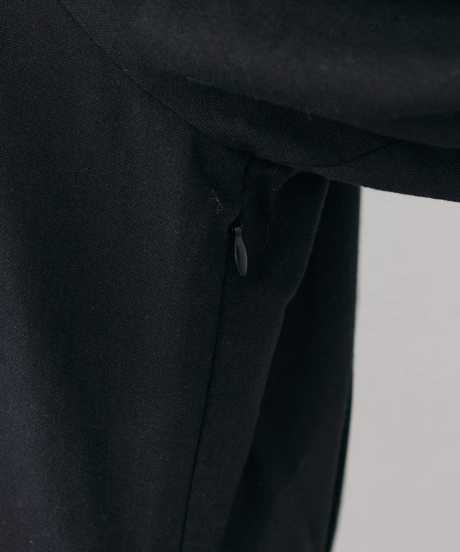 NICE CLAUP / OLIVE des OLIVE OUTLET(ナイスクラップ  / オリーブ デ オリーブ アウトレット) 【natural couture】綿麻パフ袖ワンピース