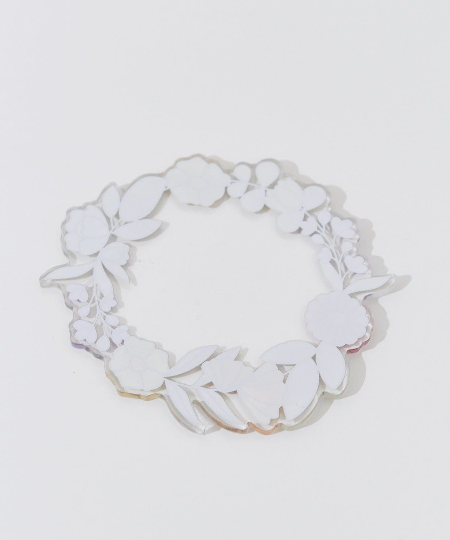 salut!(サリュ) アクリルフラワーコースター／Flower Art Glass
