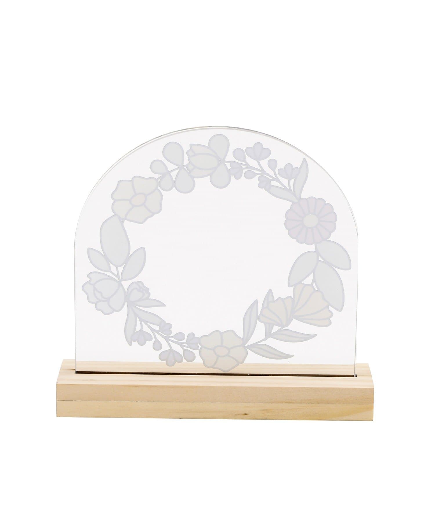 salut!(サリュ) アクリルフラワーフォトフレーム／Flower Art Glass