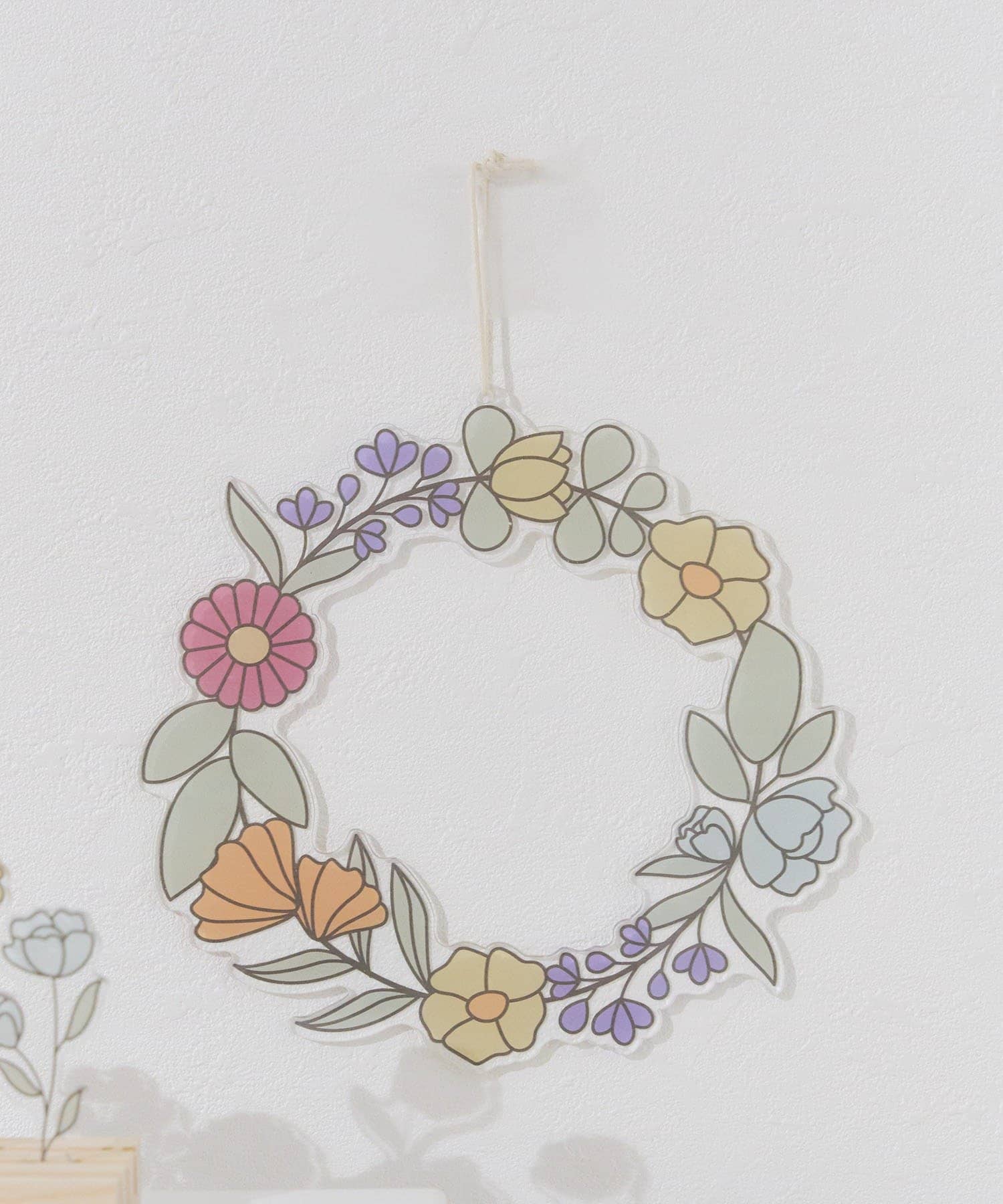 salut!(サリュ) アクリルフラワーリース／Flower Art Glass