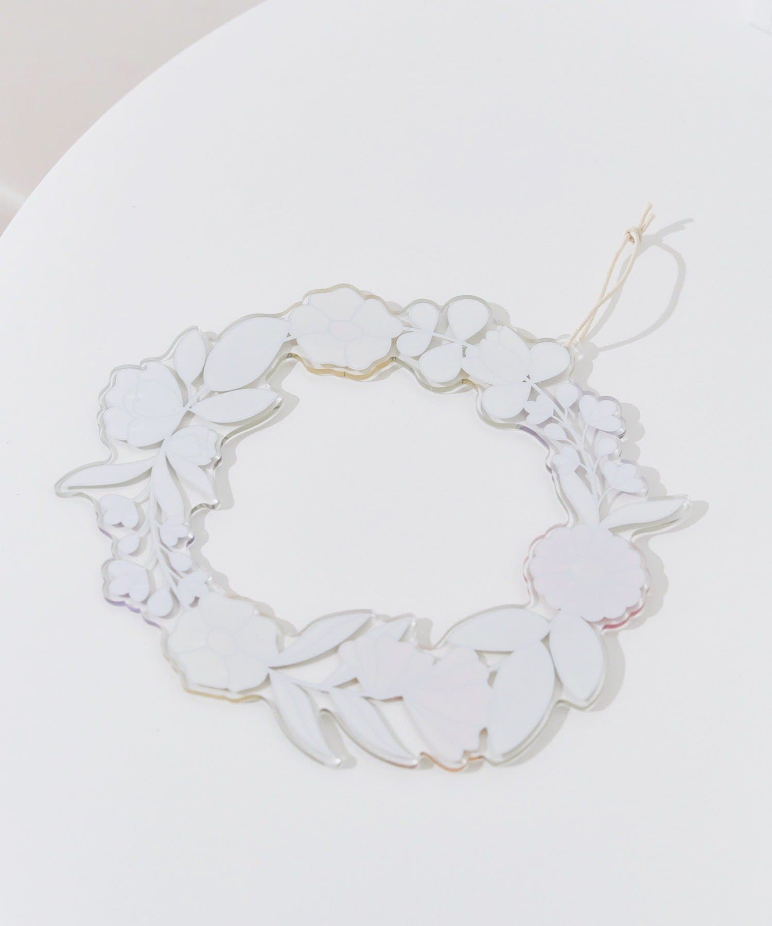 salut!(サリュ) アクリルフラワーリース／Flower Art Glass