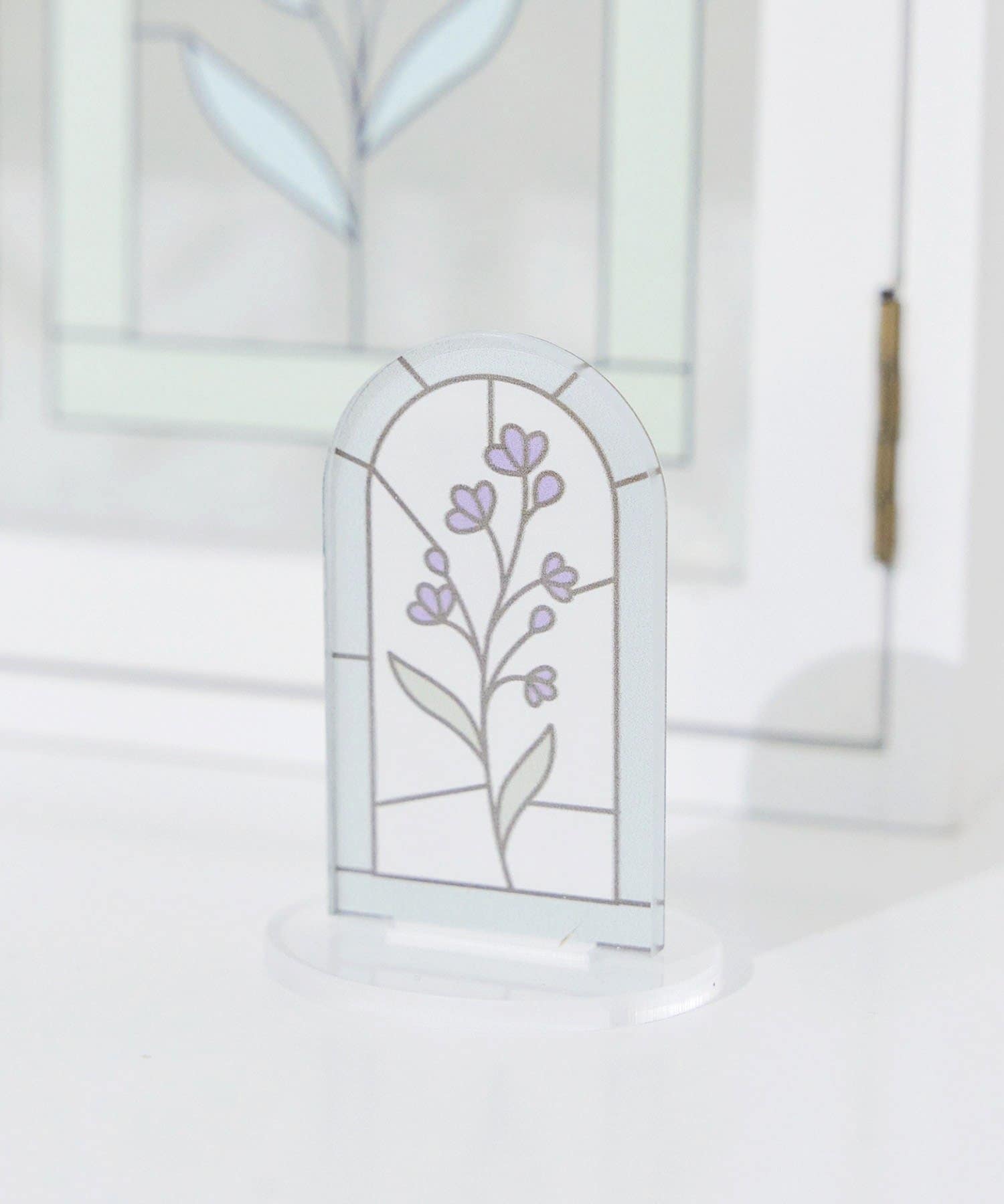 salut!(サリュ) アクリルスタンドクリップ／Flower Art Glass
