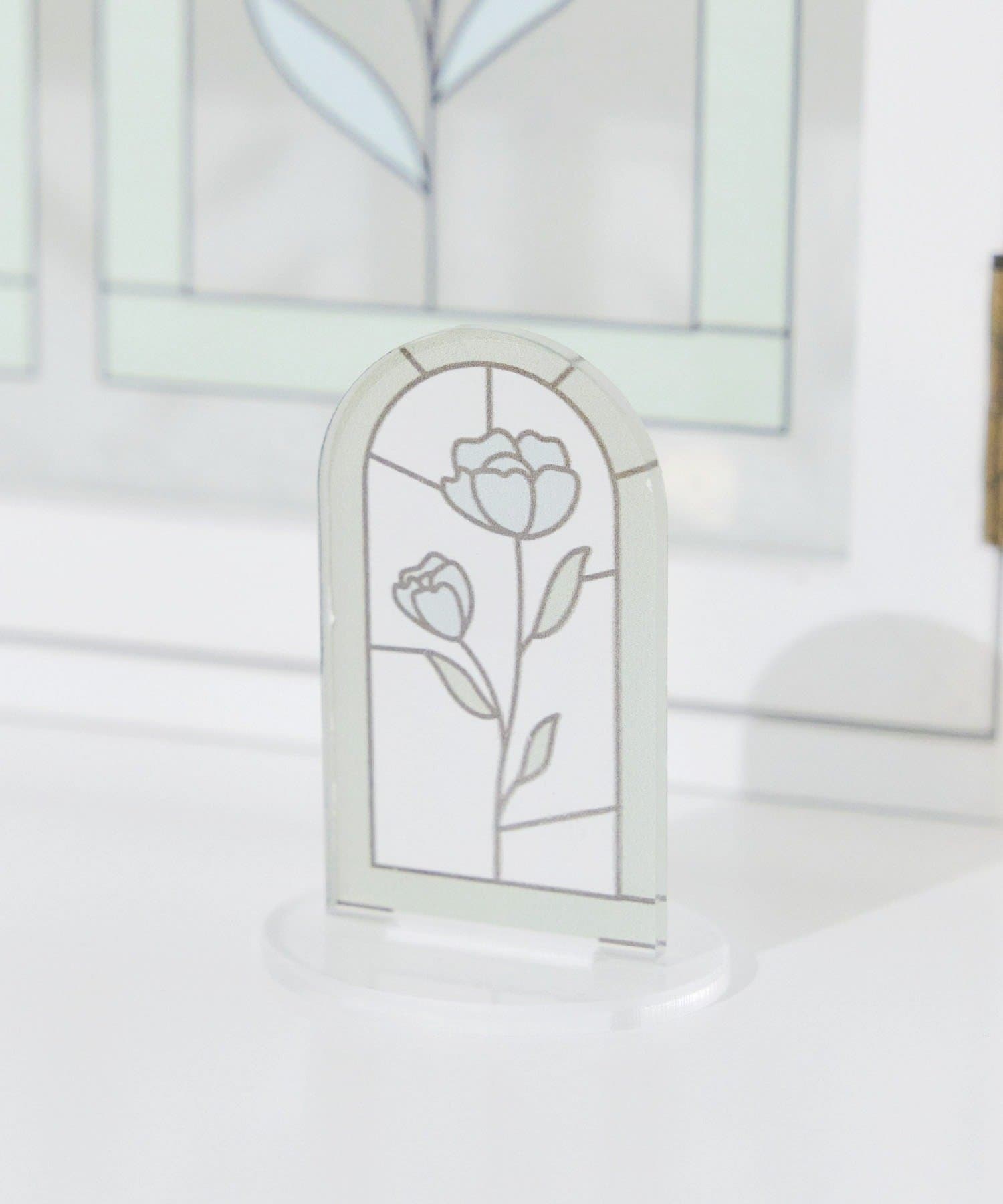 salut!(サリュ) アクリルスタンドクリップ／Flower Art Glass