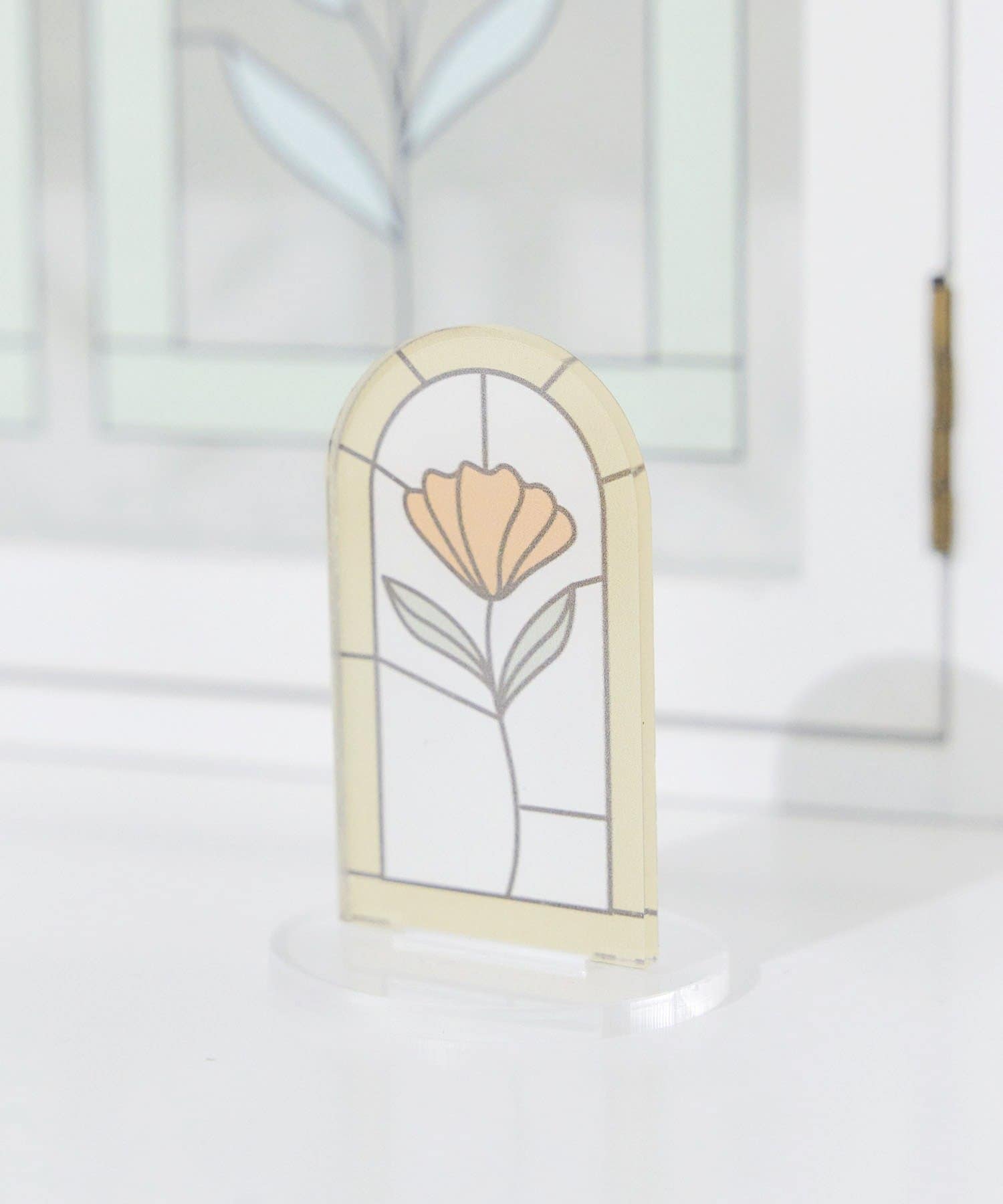 salut!(サリュ) アクリルスタンドクリップ／Flower Art Glass