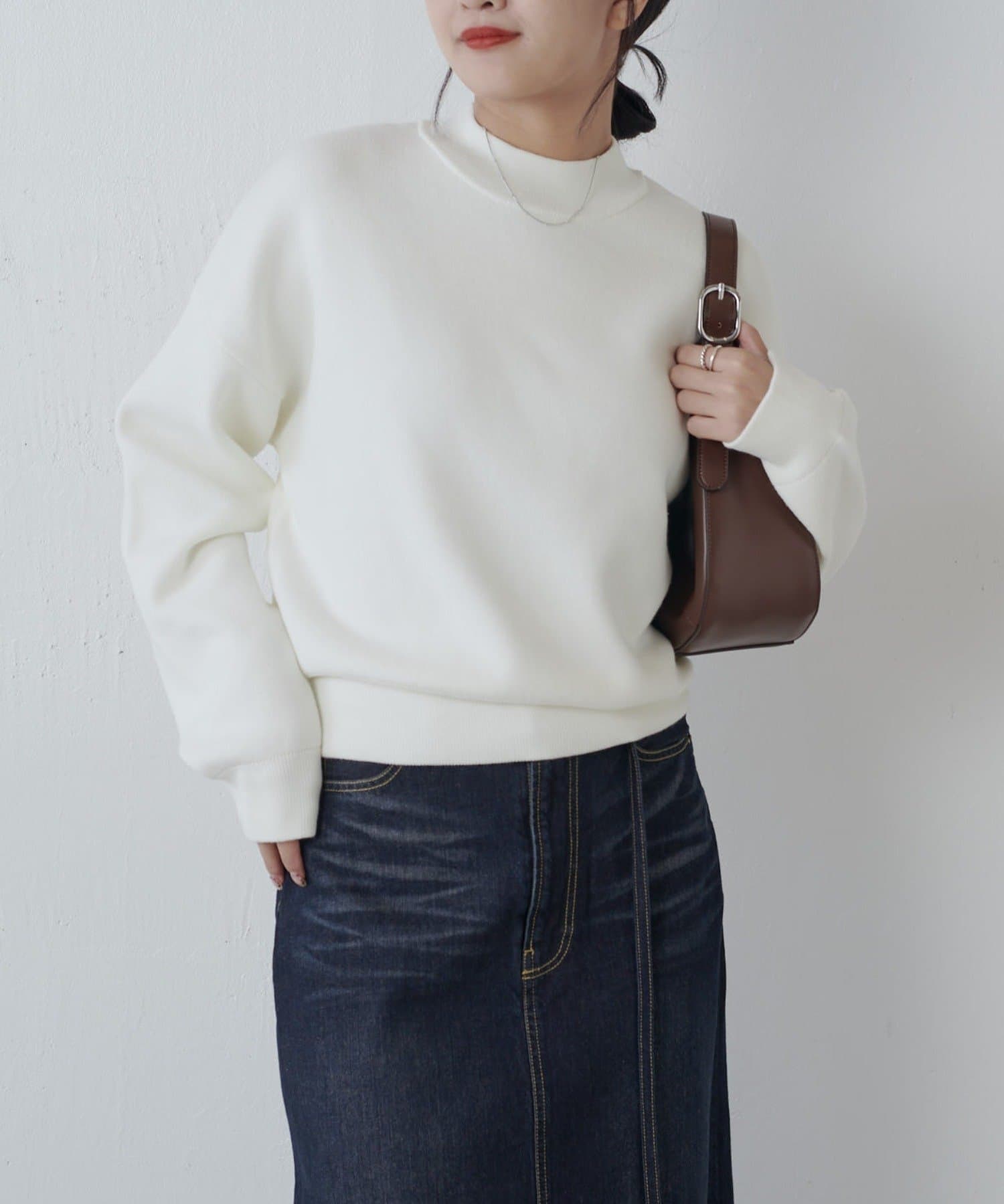 Lui's(ルイス) ウォッシャブルコンパクトクルーニット
