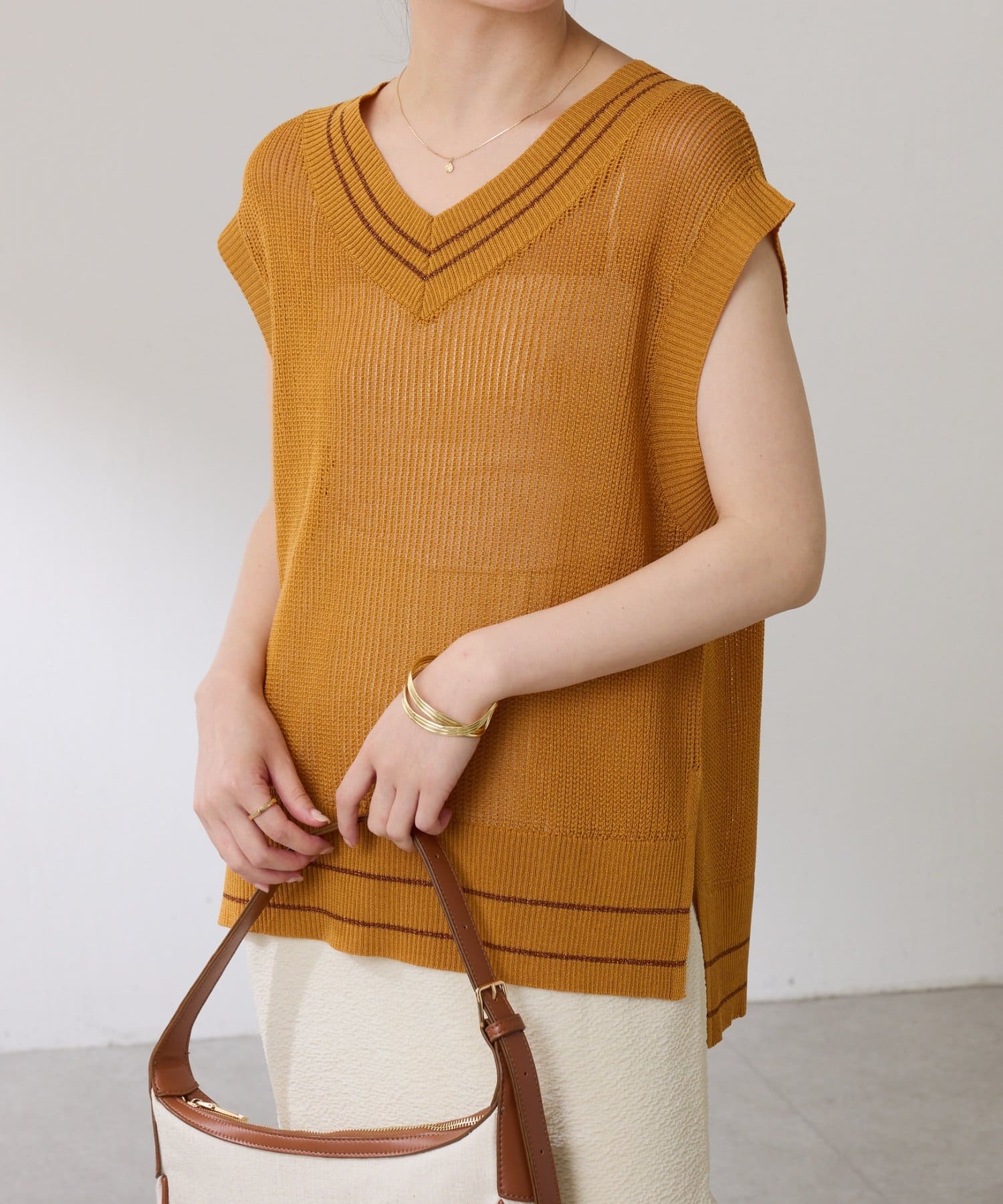 ロングシーズン着れる】メッシュチルデンベスト | COLLAGE