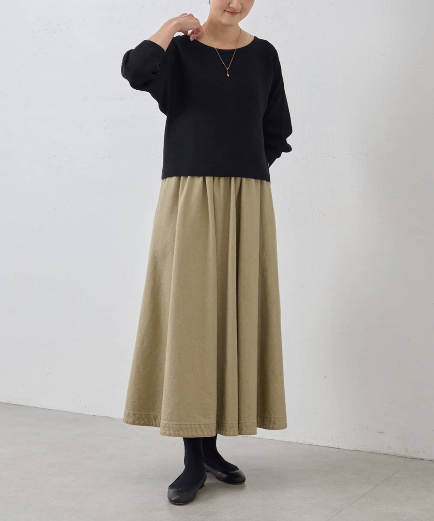 BEARDSLEY ニットボリュームスカート BEARDSLEY（ビアズリー）の「ボリュームスカート：低身長・高