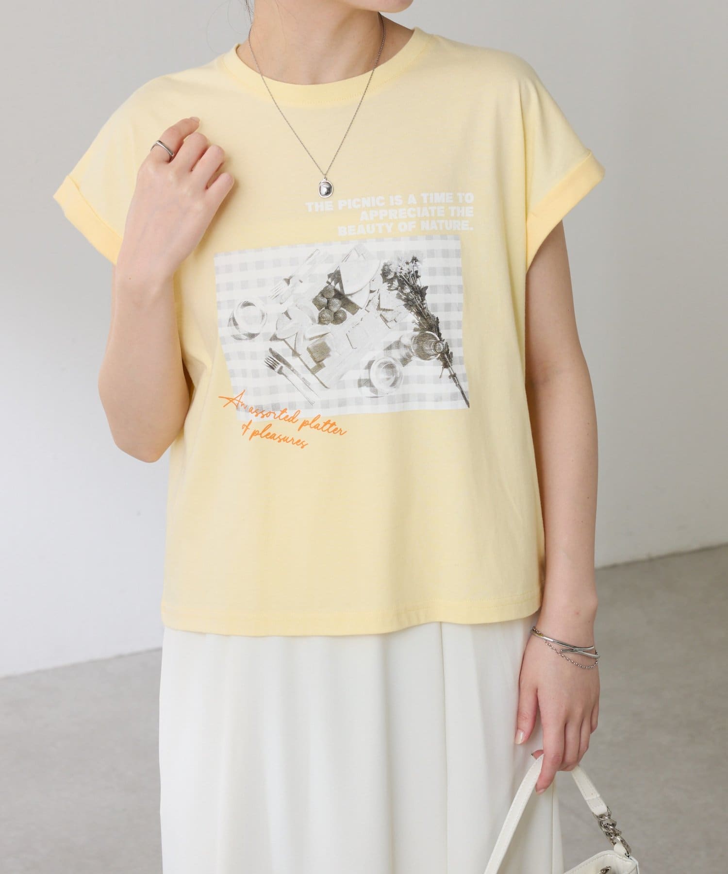 COLLAGE GALLARDAGALANTE(コラージュ ガリャルダガランテ) 【きれいめロゴTシャツ】フォトロゴTシャツ
