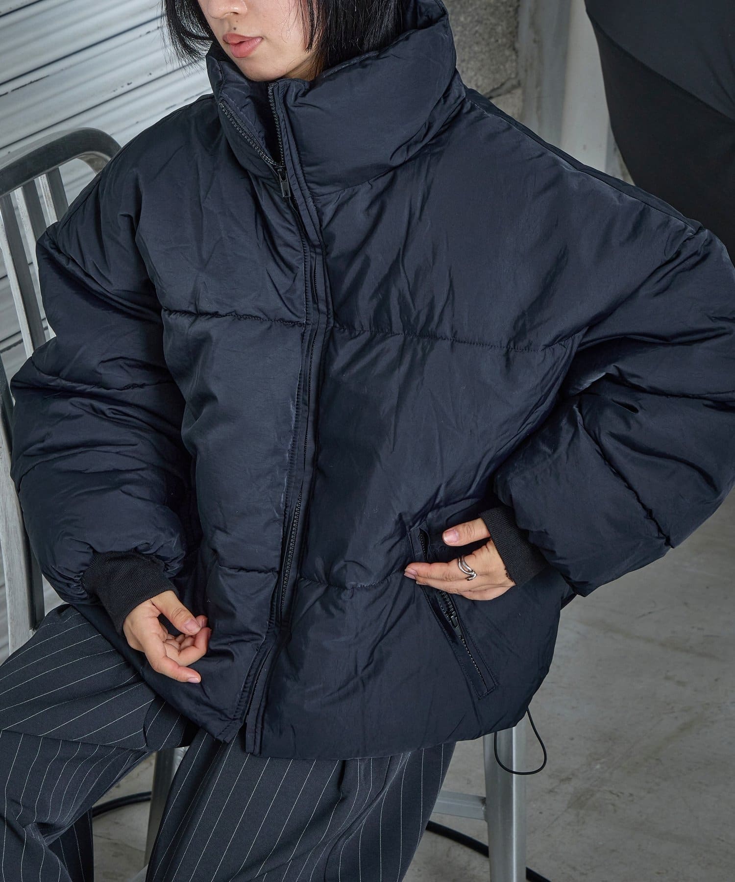 -goocy-(グーシー) スタンド中綿ジャケット