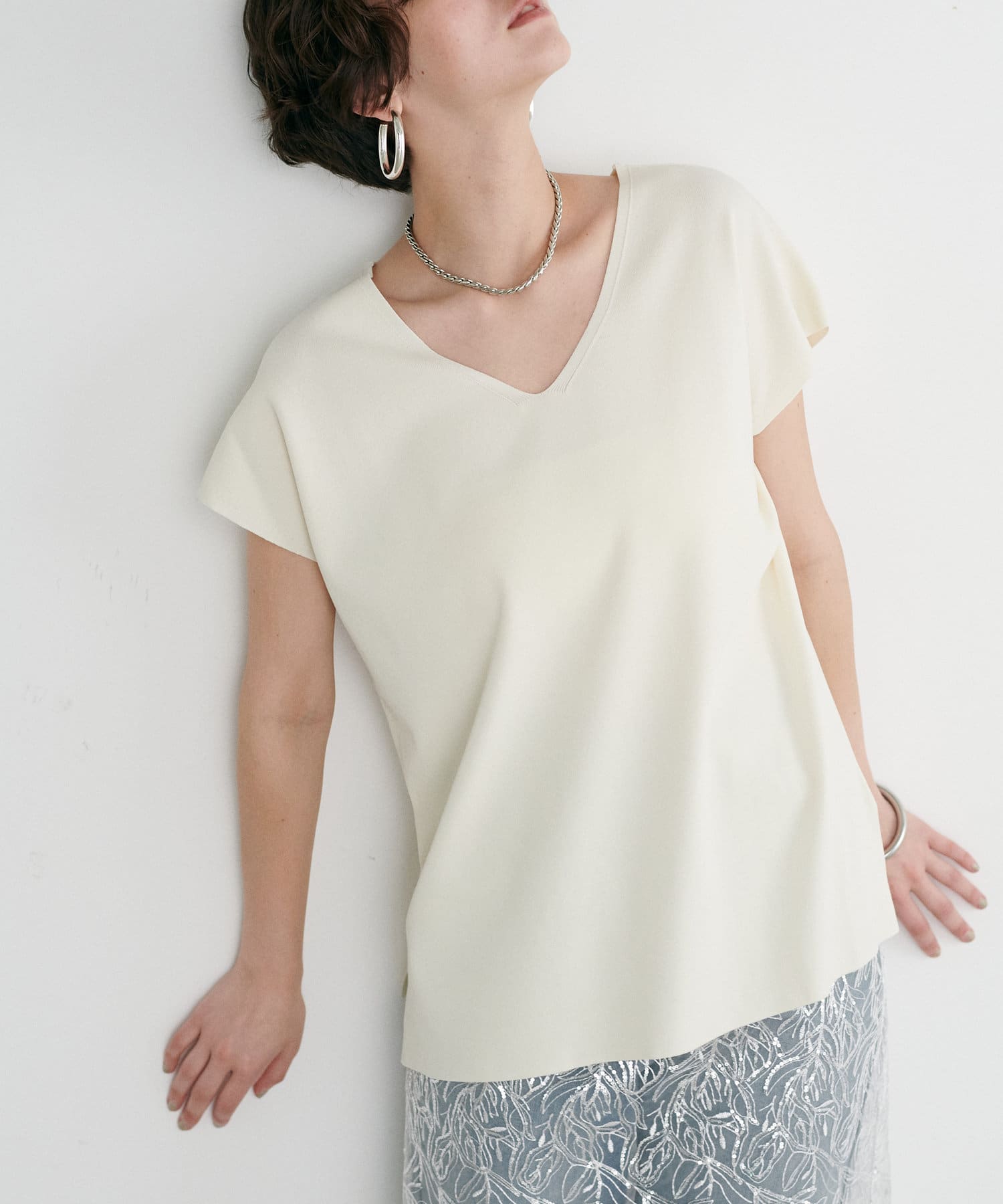 ニット セーター 「LARUTA」UV＆接触冷感前後2WAYニット レディース LARUTA ニット 「LARUTA」」UV＆接触冷感前後2WAYニット
