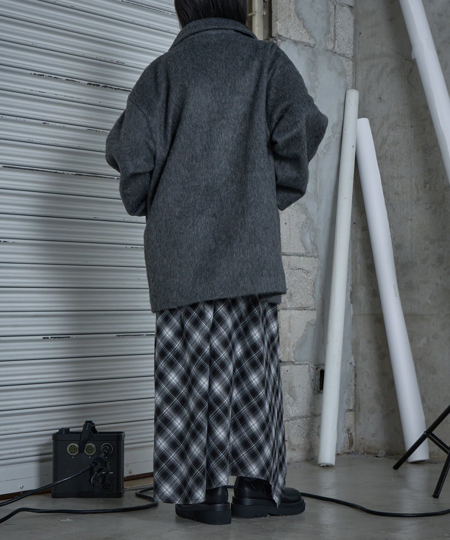 -goocy-(グーシー) シャギーテーラーコート