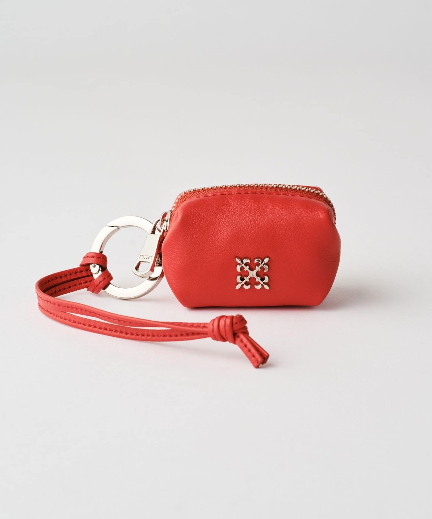 russet(ラシット) カラビナ付き レザーミニポーチ型チャーム