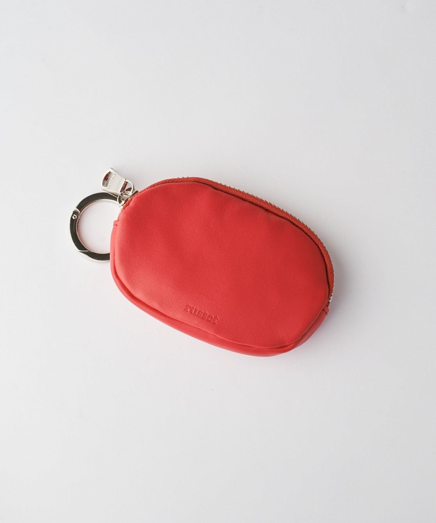 russet(ラシット) ソフトレザーカラビナ付き横長ポーチ