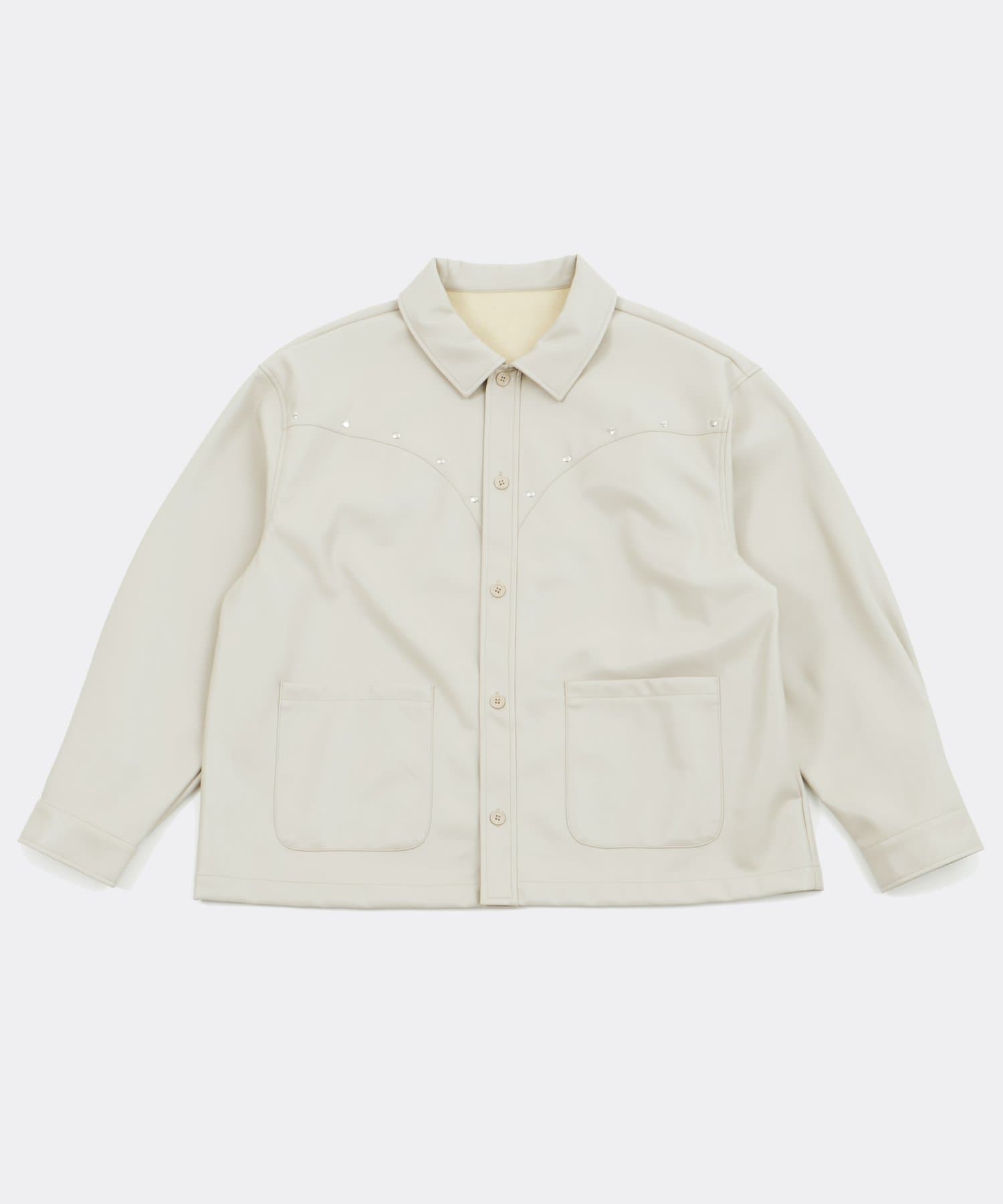 OUTLET(アウトレット) 【WHO'S WHO gallery】スタッズフェイクレザーカバーオール