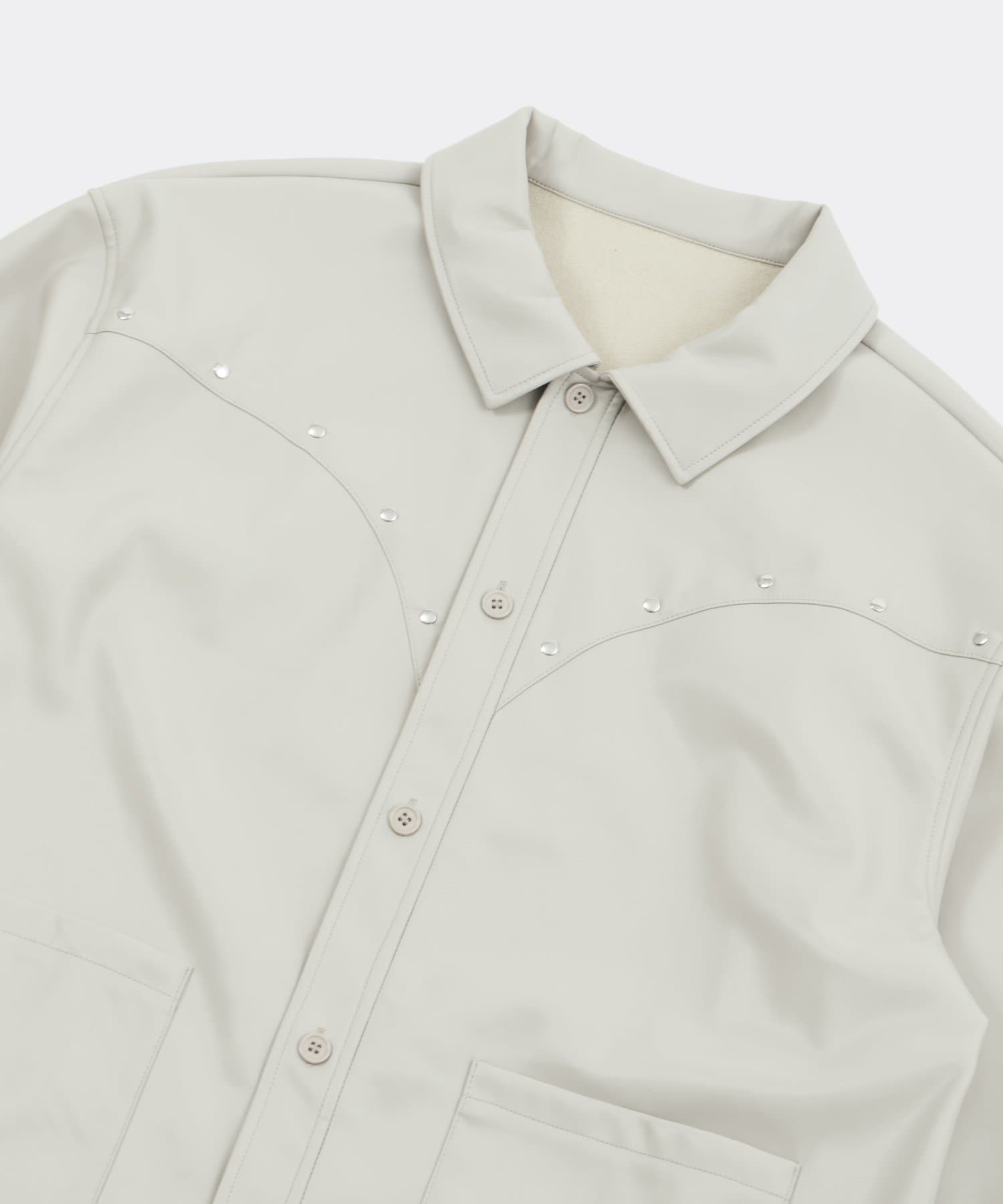 OUTLET(アウトレット) 【WHO'S WHO gallery】スタッズフェイクレザーカバーオール