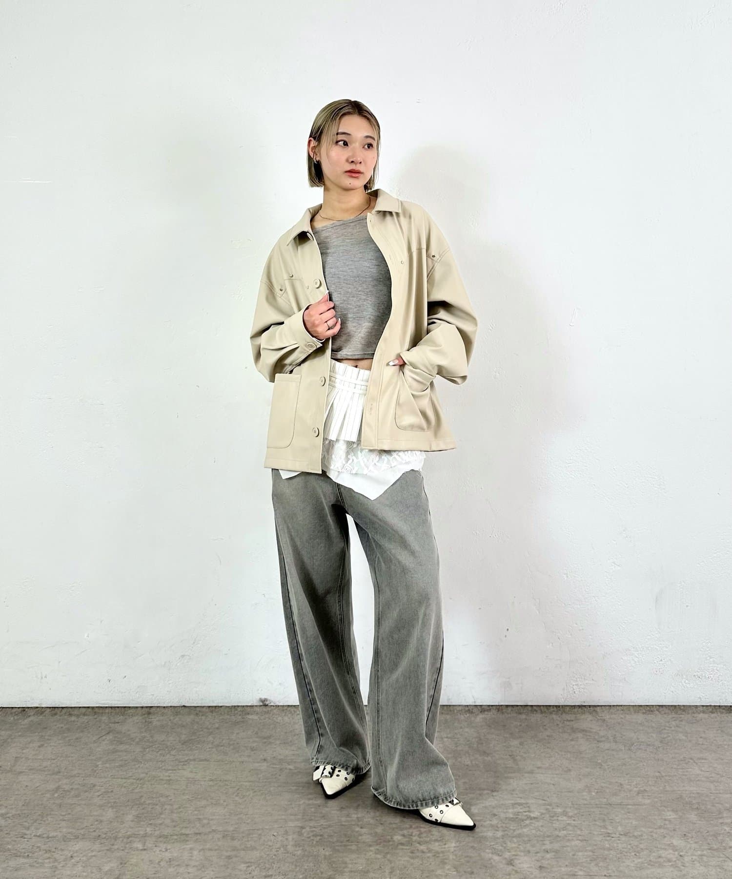 OUTLET(アウトレット) 【WHO'S WHO gallery】スタッズアソートジャケット