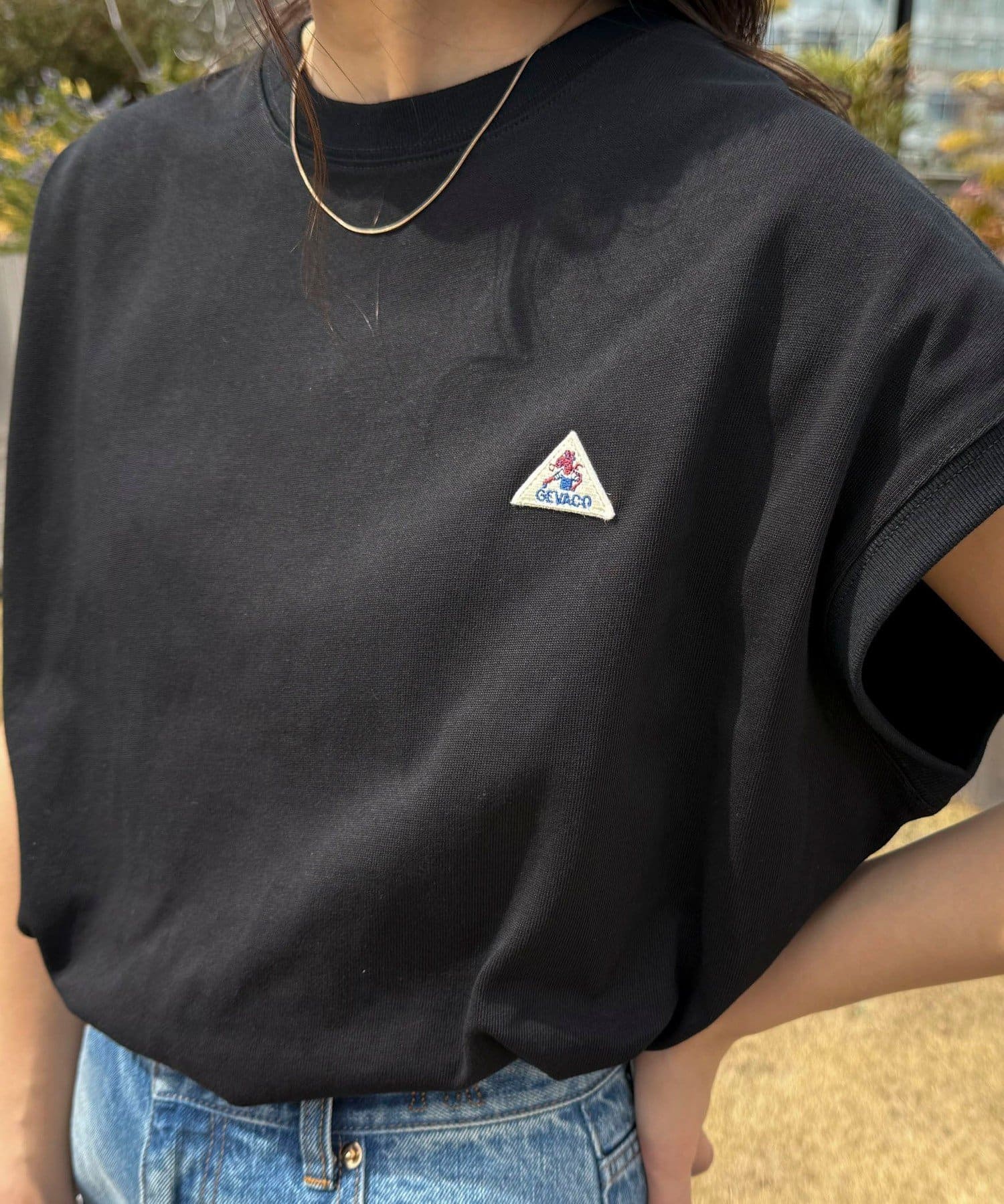 FREDY & GLOSTER(フレディ アンド グロスター) 【GEVACO/ゲバコ】クルーネックフレンチスリーブTシャツ