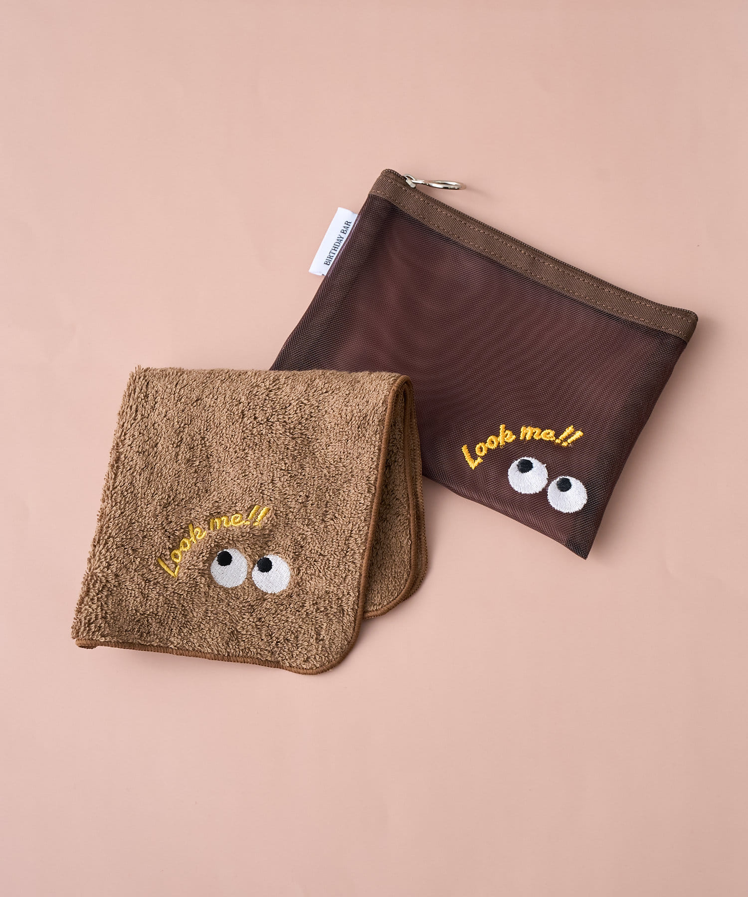 BIRTHDAY BAR(バースデイバー) おめめ　刺繍タオルハンカチ