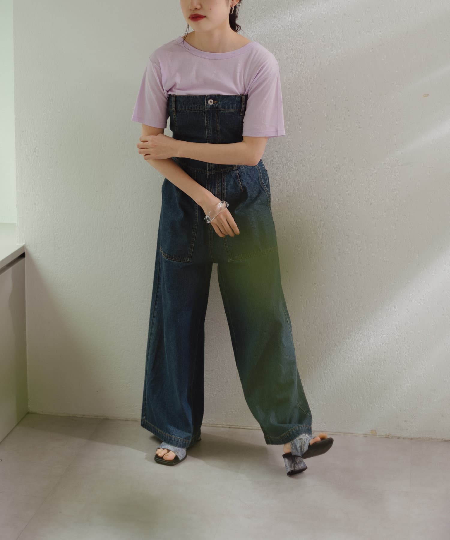 OUTLET(アウトレット) 【Kastane】Cotton sheer tee