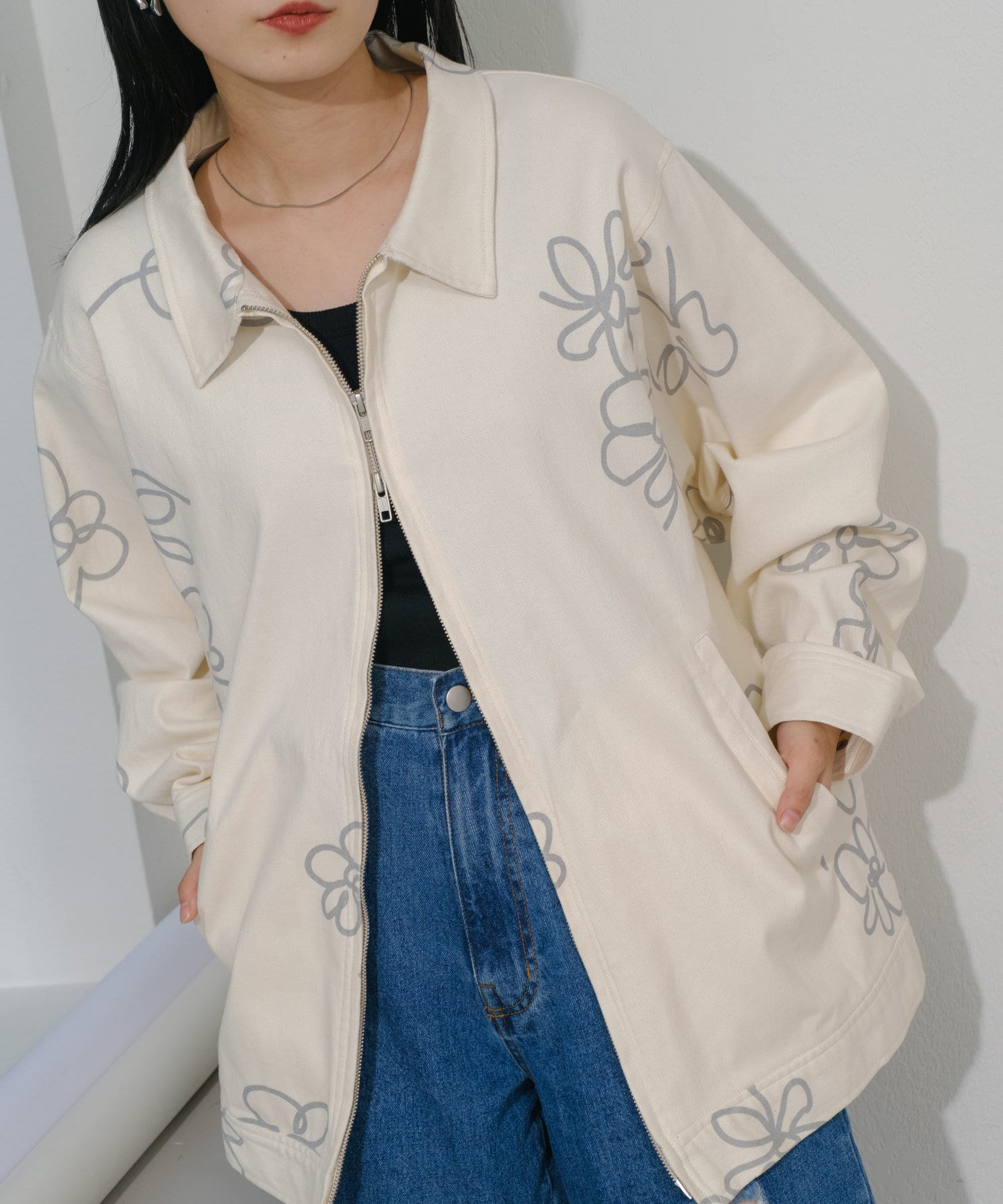 Kastane】フラワープリントジャケット | OUTLET(アウトレット