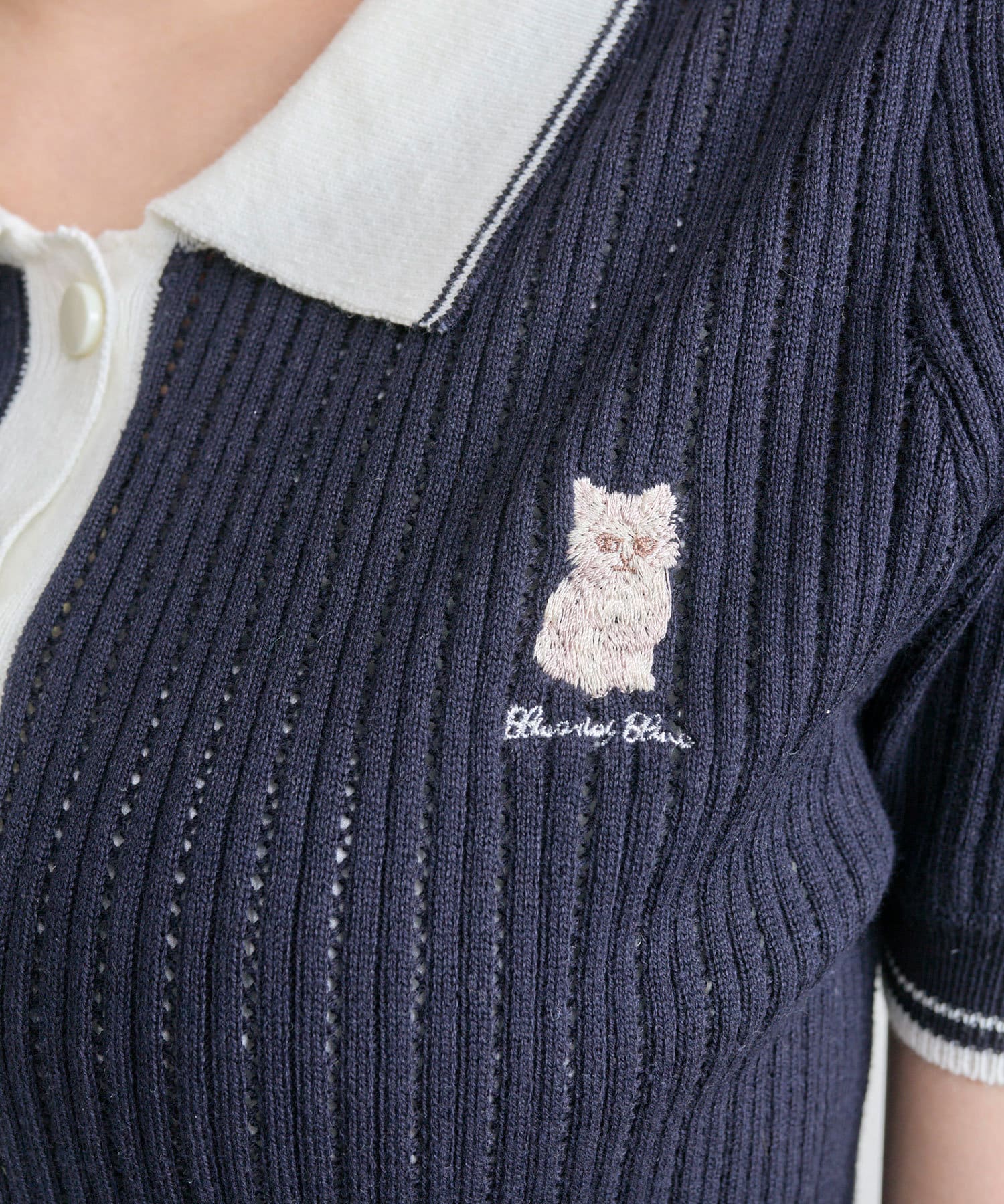OLIVE des OLIVE(オリーブ デ オリーブ) ニットポロ