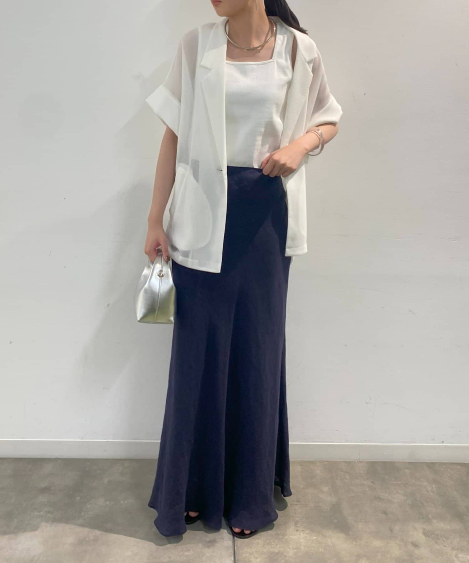 新品　Loungedress シアースクエアブラウス　ラウンジドレス　ブラック パル PAL 【Loungedress】シアースクエアブラウス （black