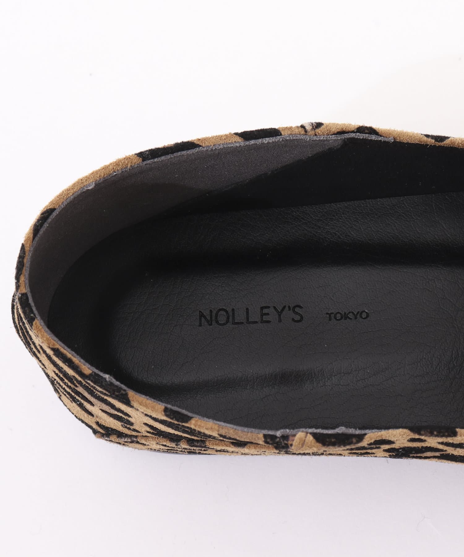 NOLLEY'S(ノーリーズ) 【松葉☆別注アイテム】レオパードスエードスリッパローファー