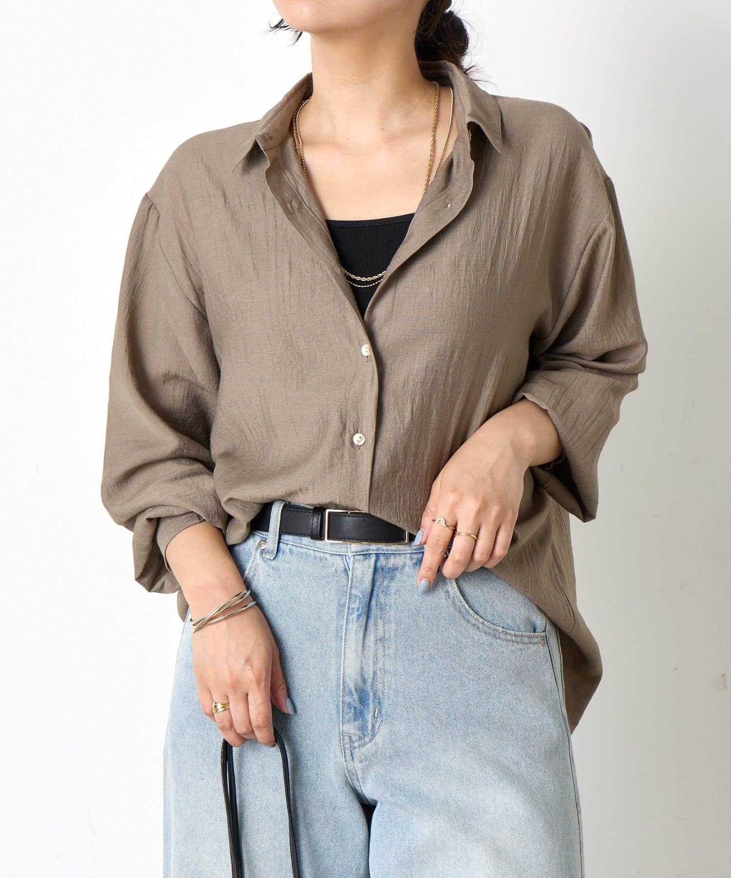 Jena　espace merveilleux(ジェナ　エスパスメルヴェイユ) シボシアーバッククロスシャツ