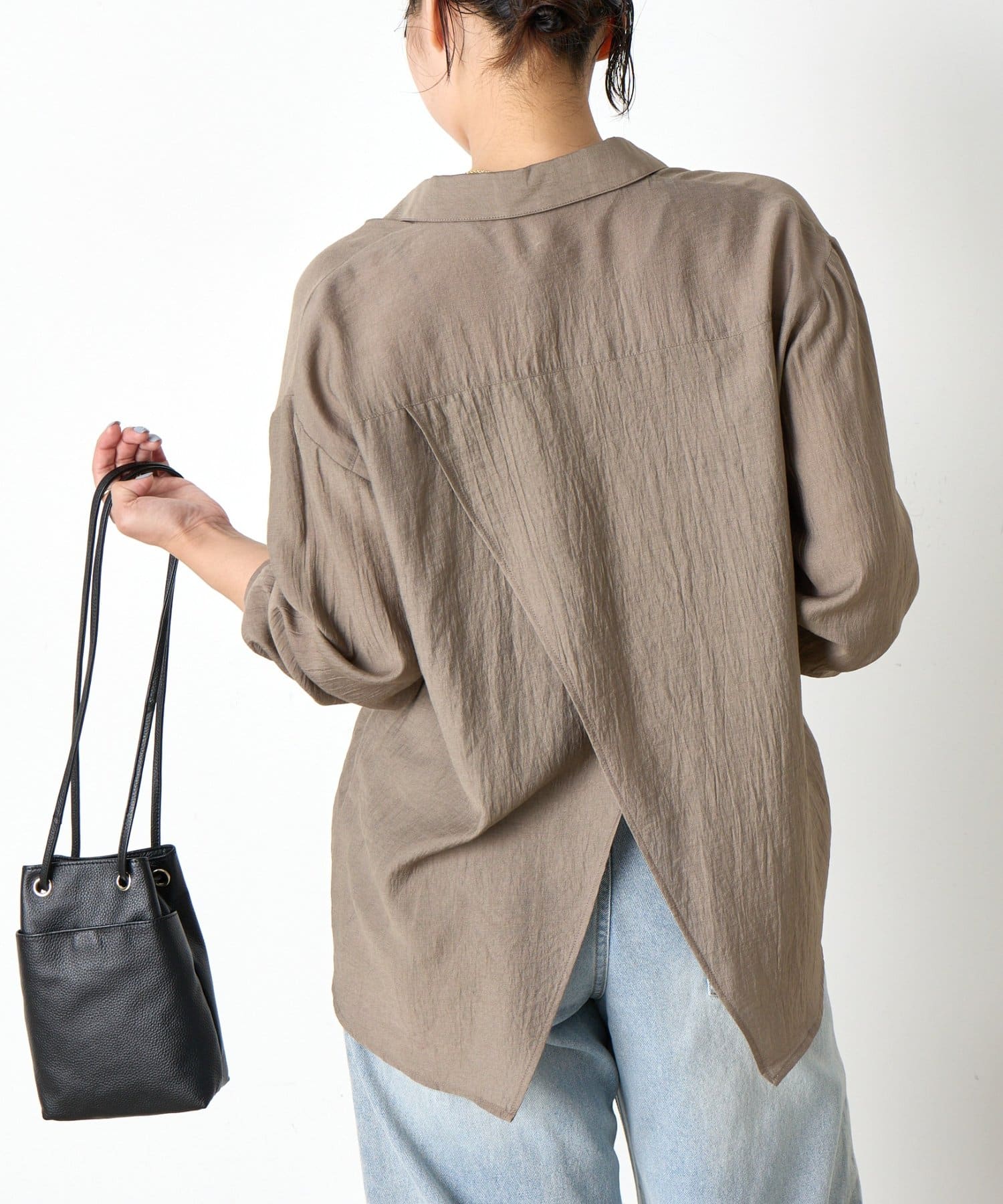 Jena　espace merveilleux(ジェナ　エスパスメルヴェイユ) シボシアーバッククロスシャツ