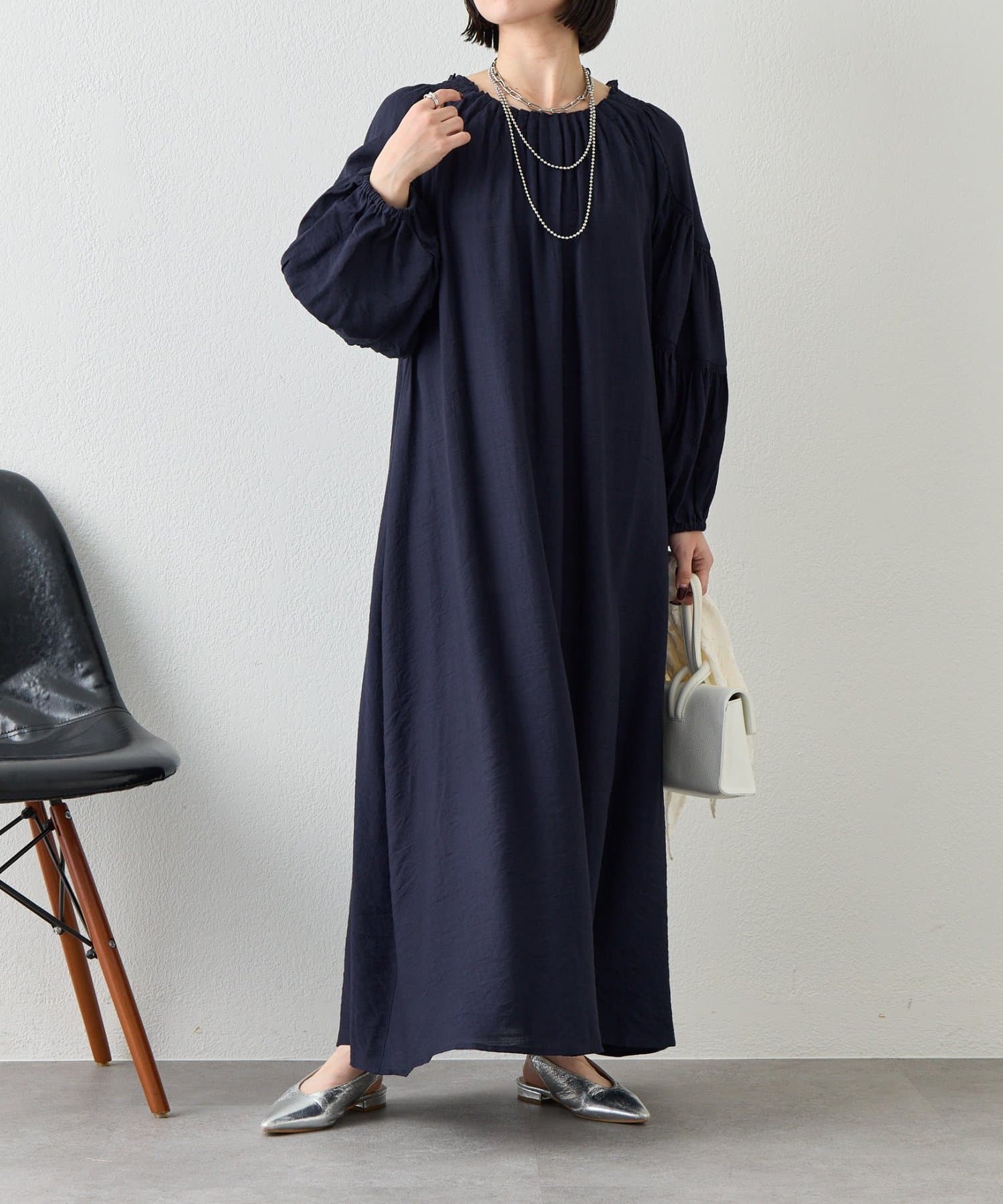 Jena　espace merveilleux(ジェナ　エスパスメルヴェイユ) 【WEB限定カラー登場！】リネンライクタックワンピース