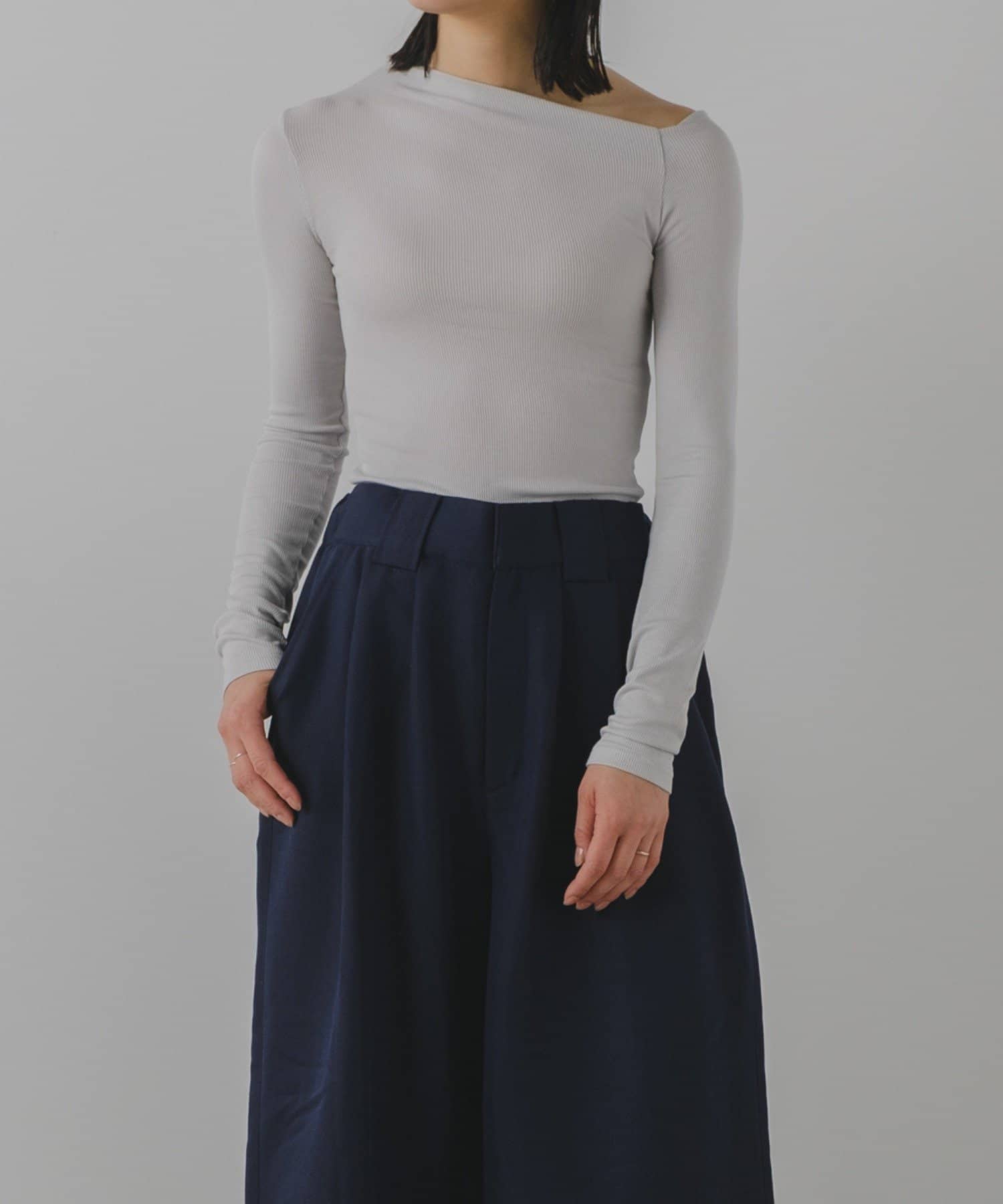 新品・未使用 pasterip One shoulder rib Tee Pasterip】One shoulder rib Tee | OUTLET(アウトレット