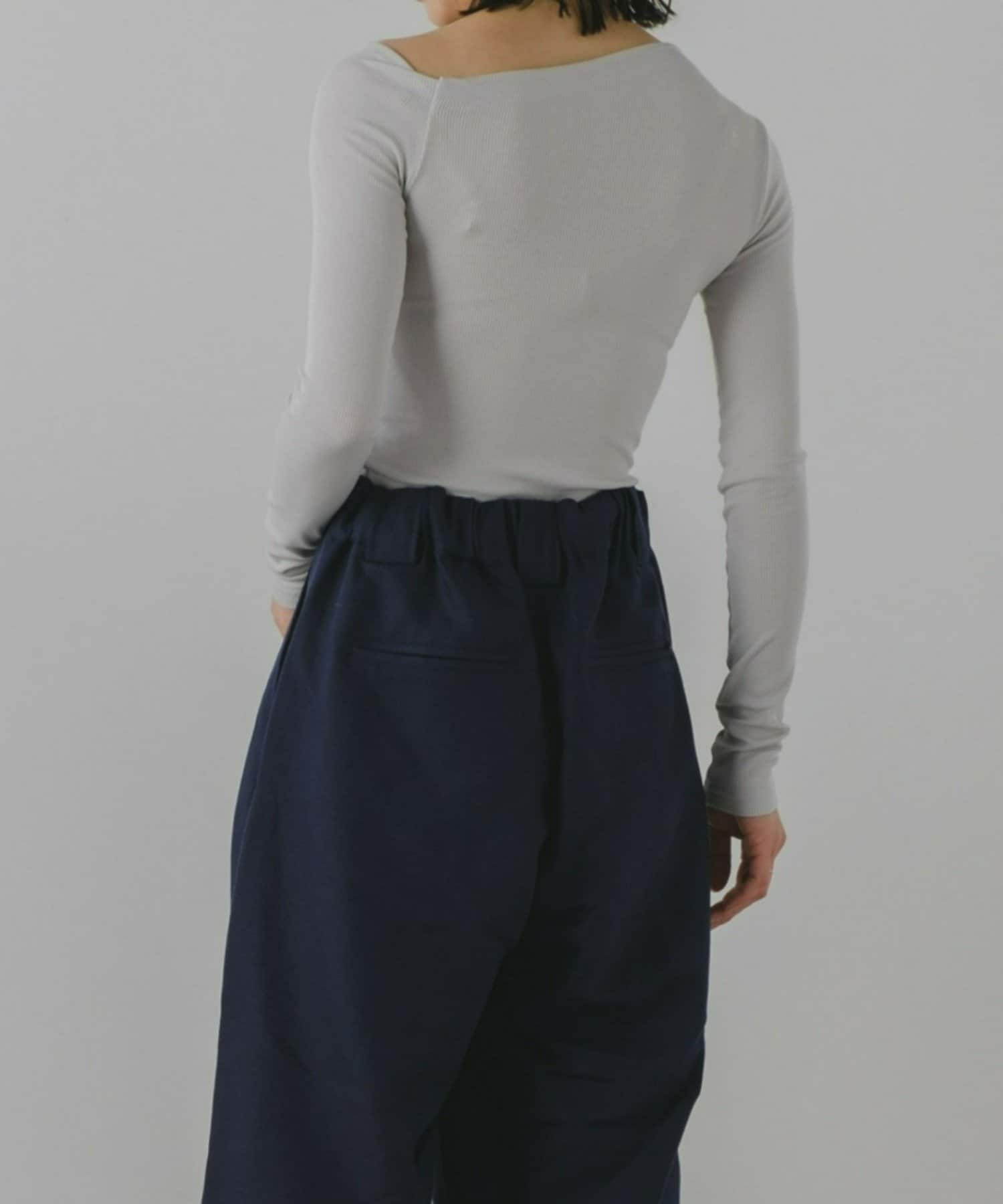 Pasterip】One shoulder rib Tee | OUTLET(アウトレット
