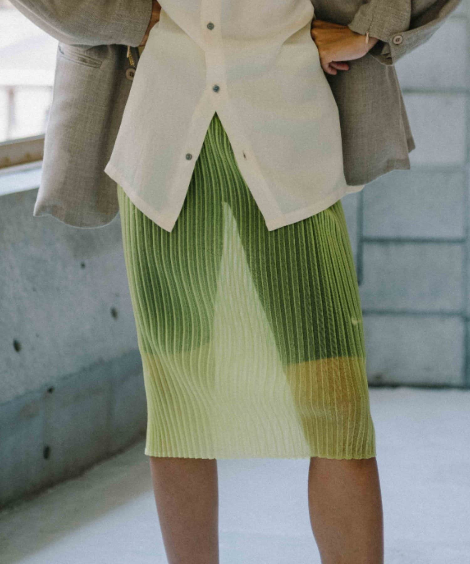 OUTLET(アウトレット) 【Pasterip】Layering sheer skirt & gloves