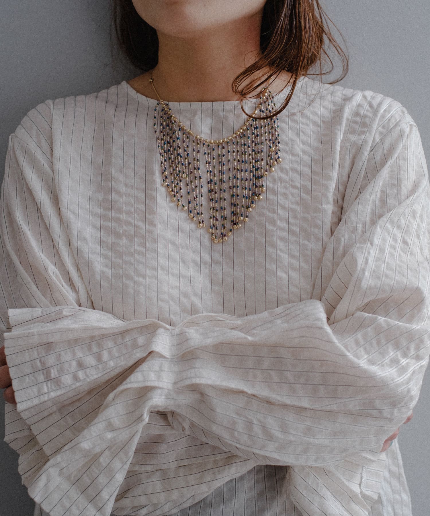 Pasterip】Pleated design blouse | OUTLET(アウトレット)レディース 