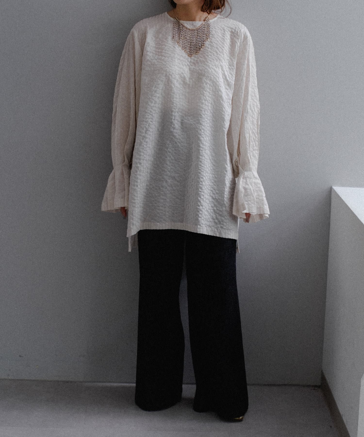 Pasterip】Pleated design blouse | OUTLET(アウトレット)レディース 