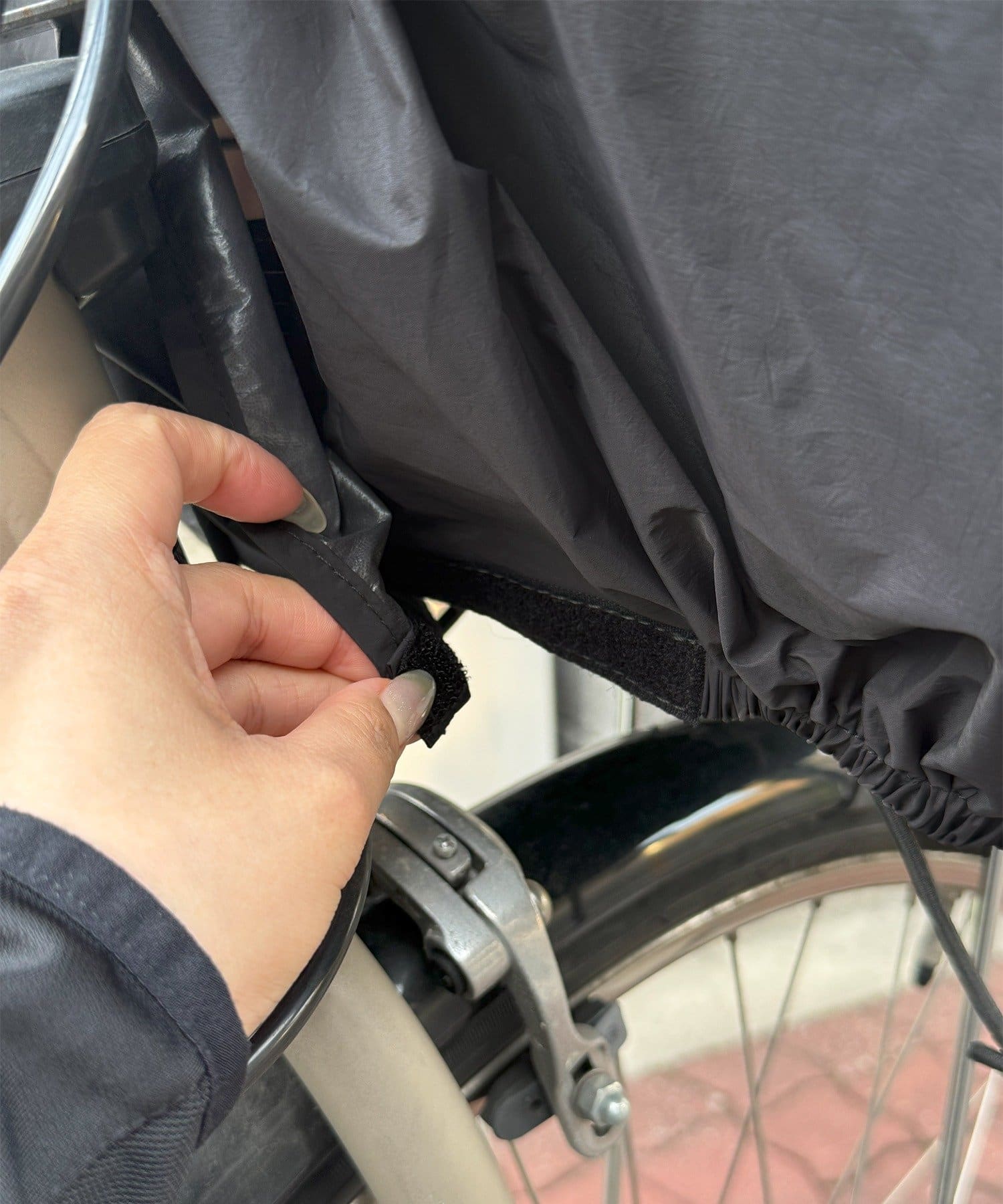 3COINS(スリーコインズ) 2段式自転車カゴカバー