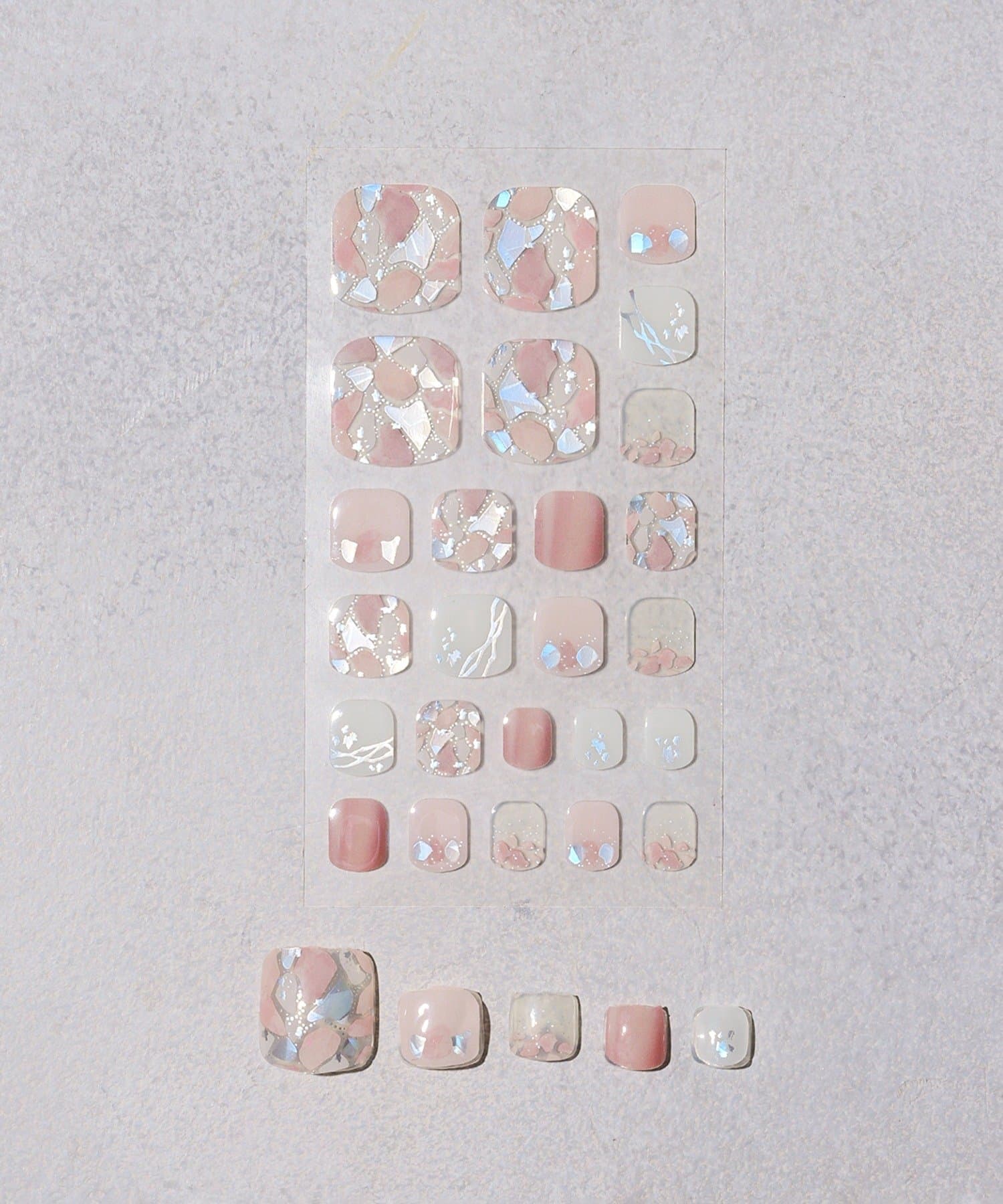 3COINS(スリーコインズ) セミハードジェルネイルシールフット／and us