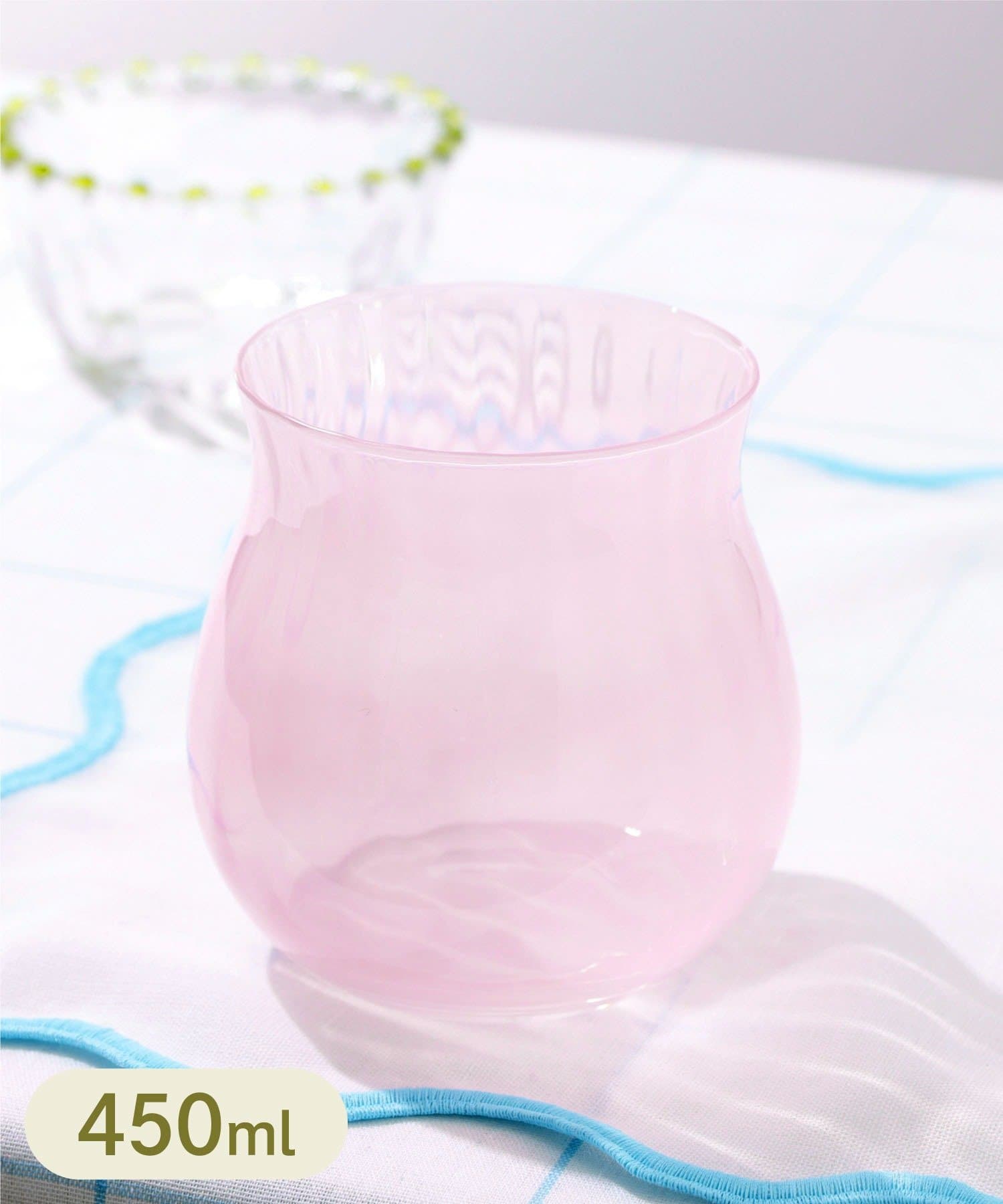 3COINS(スリーコインズ) ガラスコップ：450ml