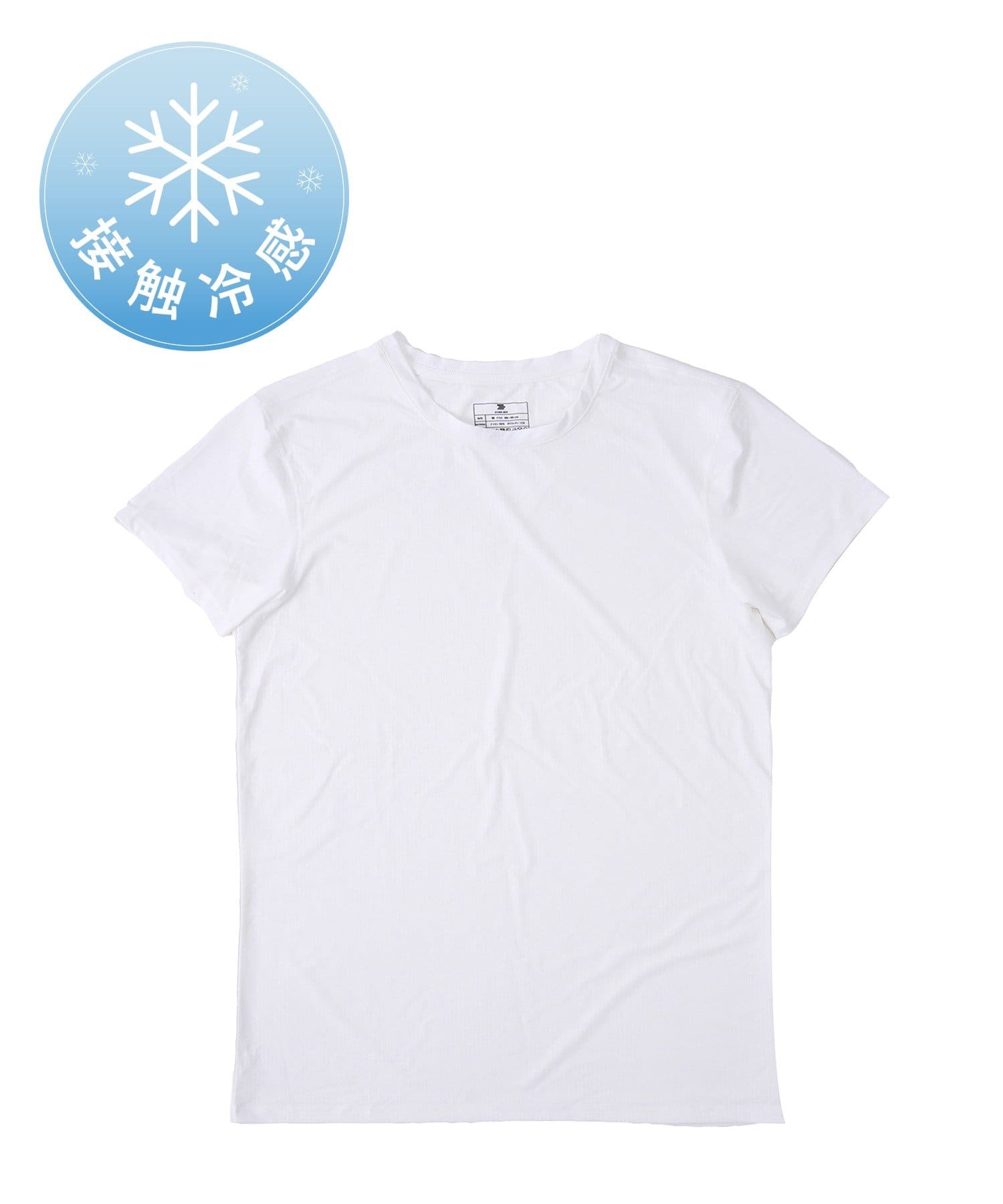 3COINS(スリーコインズ) トリコウェア接触冷感インナーTシャツ／MENS