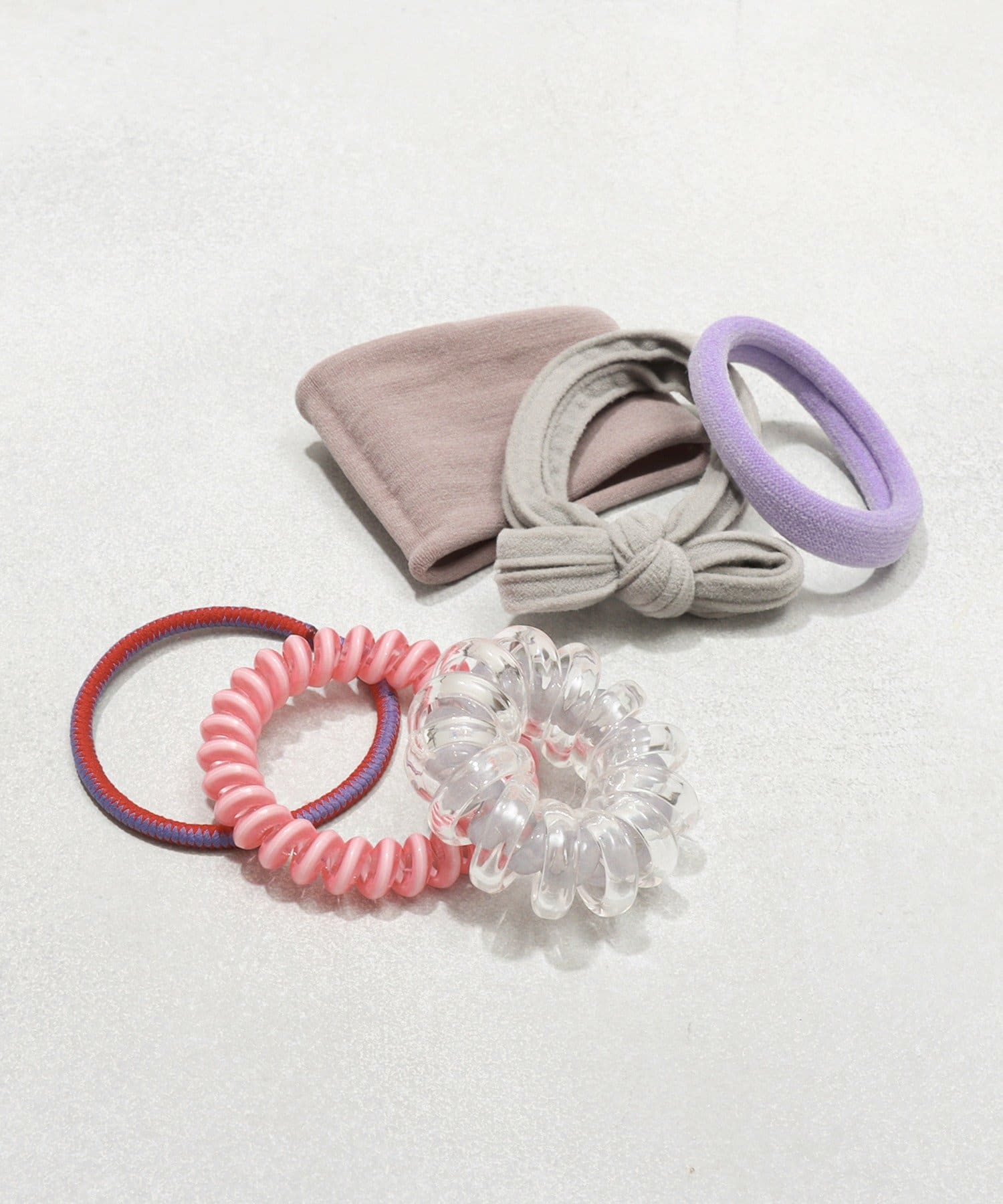 シルク ヘアゴム セット 3本セット(スリム10mm) シルク100% 6A
