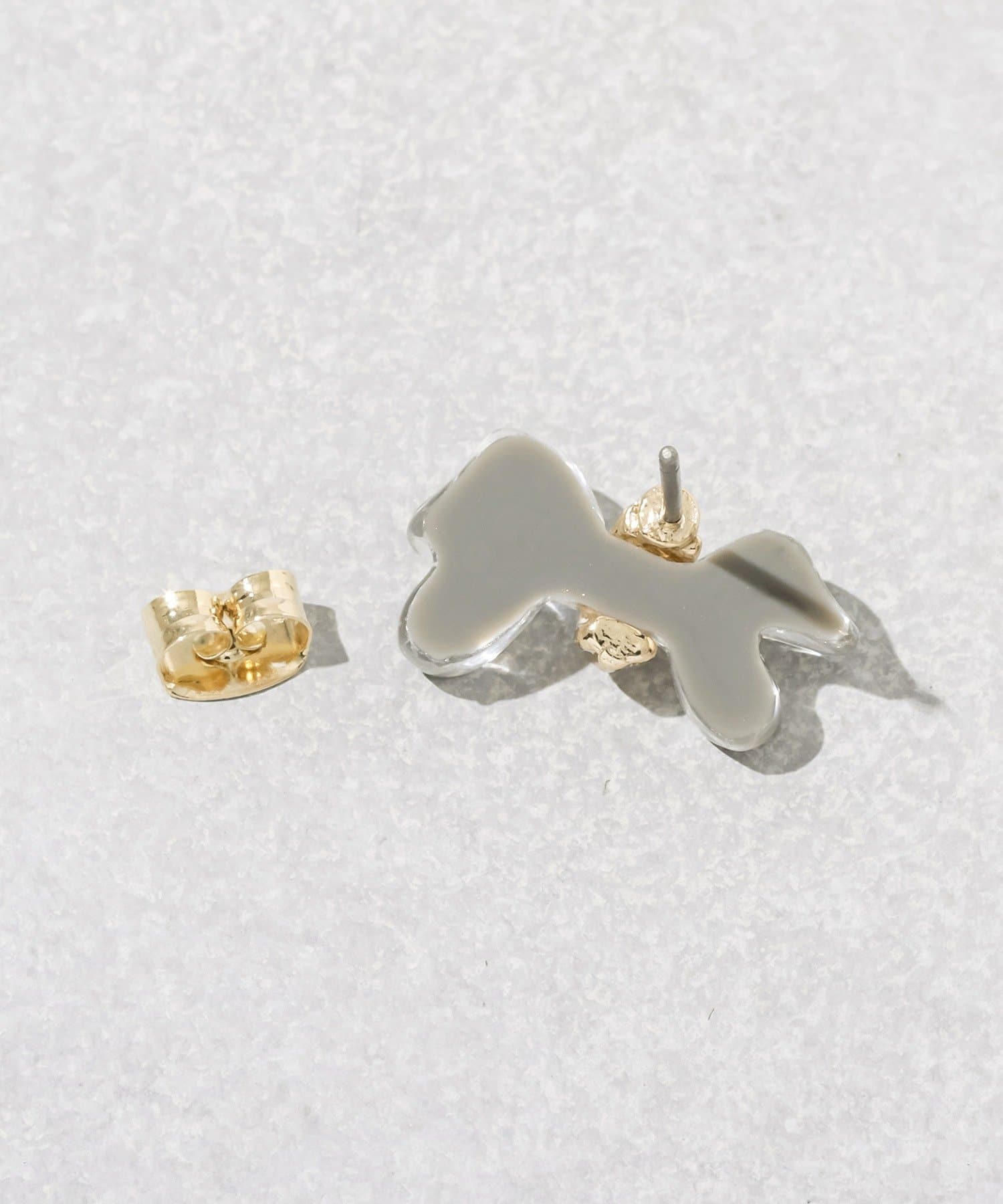3COINS(スリーコインズ) クリアリボンピアス