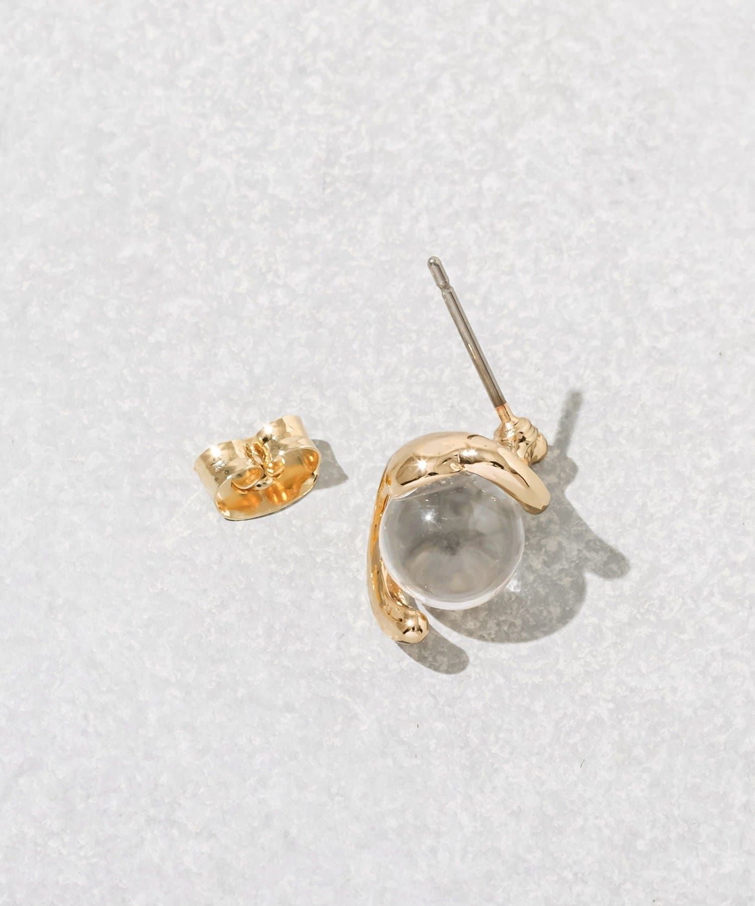 3COINS(スリーコインズ) クリアボールメタルピアス