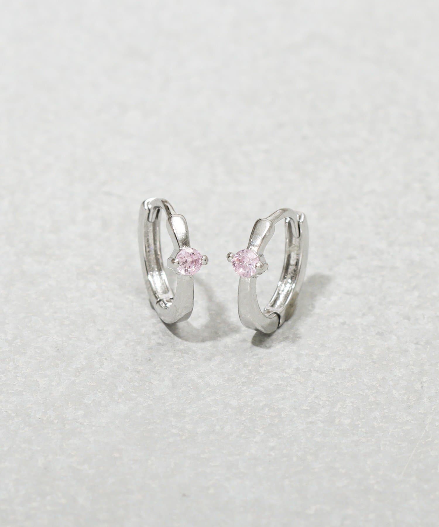 3COINS(スリーコインズ) 1粒キュービックワンタッチピアス