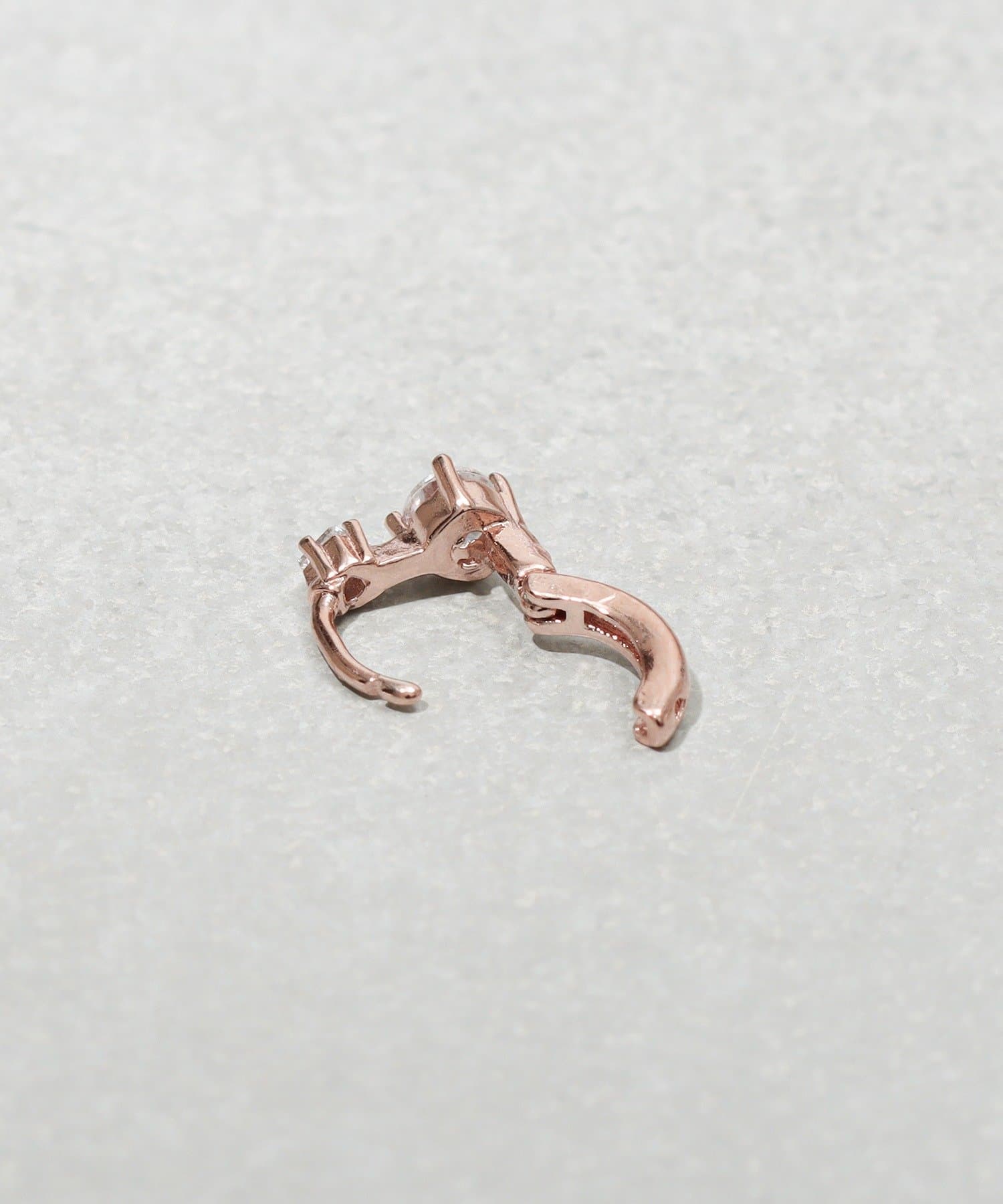 3COINS(スリーコインズ) 2粒キュービックワンタッチピアス