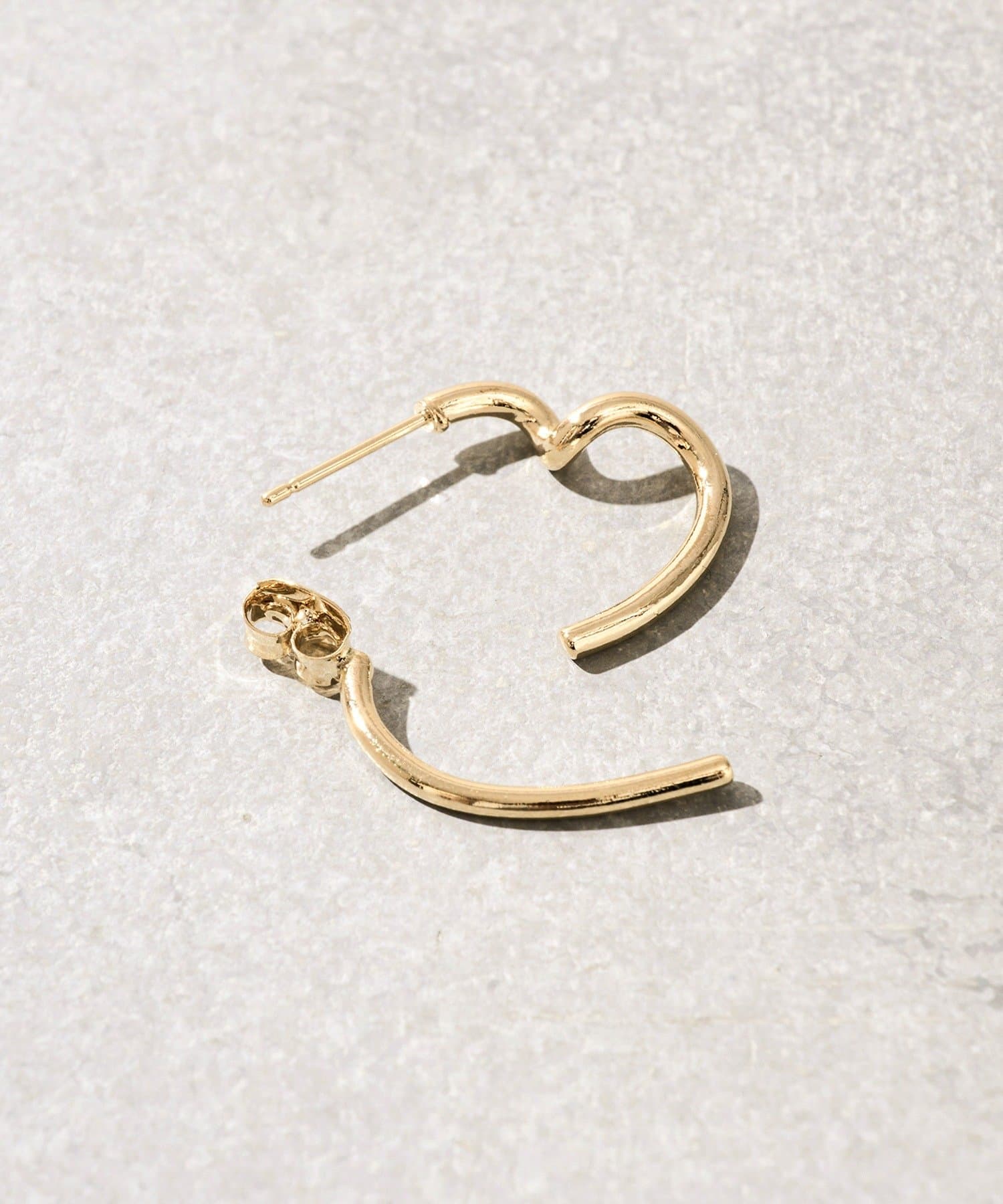 3COINS(スリーコインズ) ハートフープピアス