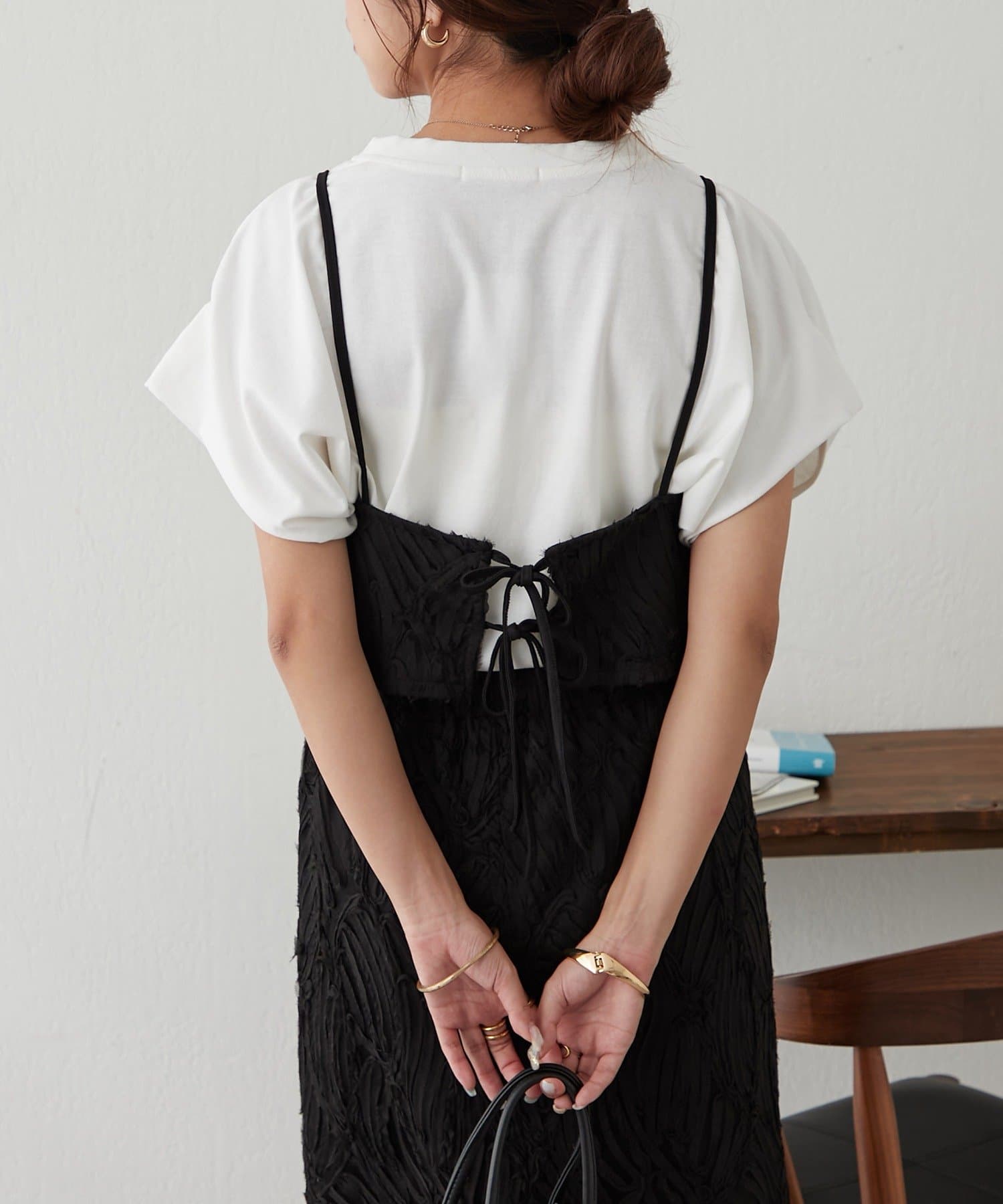 NICE CLAUP / OLIVE des OLIVE OUTLET(ナイスクラップ  / オリーブ デ オリーブ アウトレット) 【RMAF】コードテープビスチェ